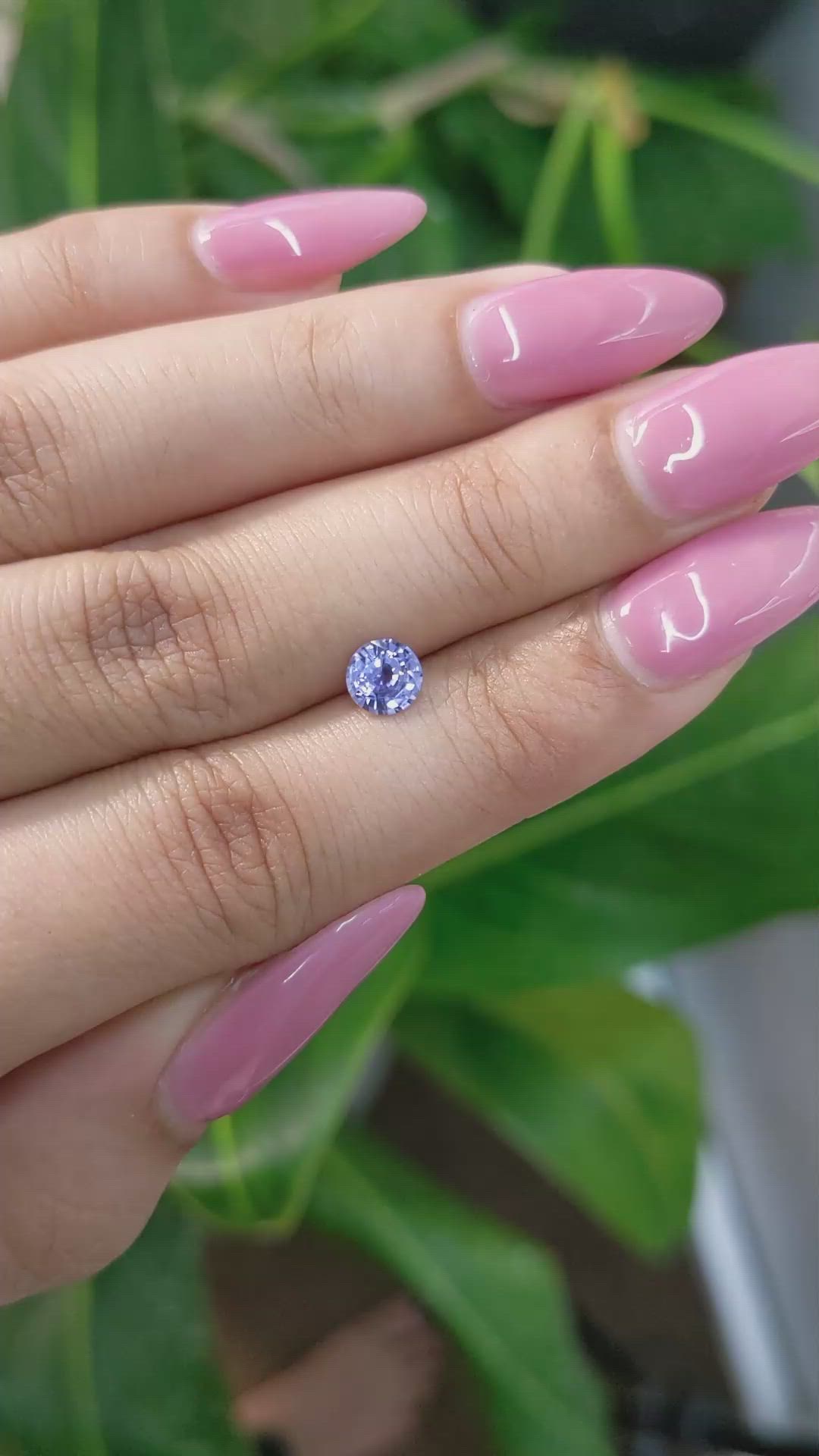 0.68 Ct. Blue Sapphire from Ceylon (Sri Lanka) Size Video