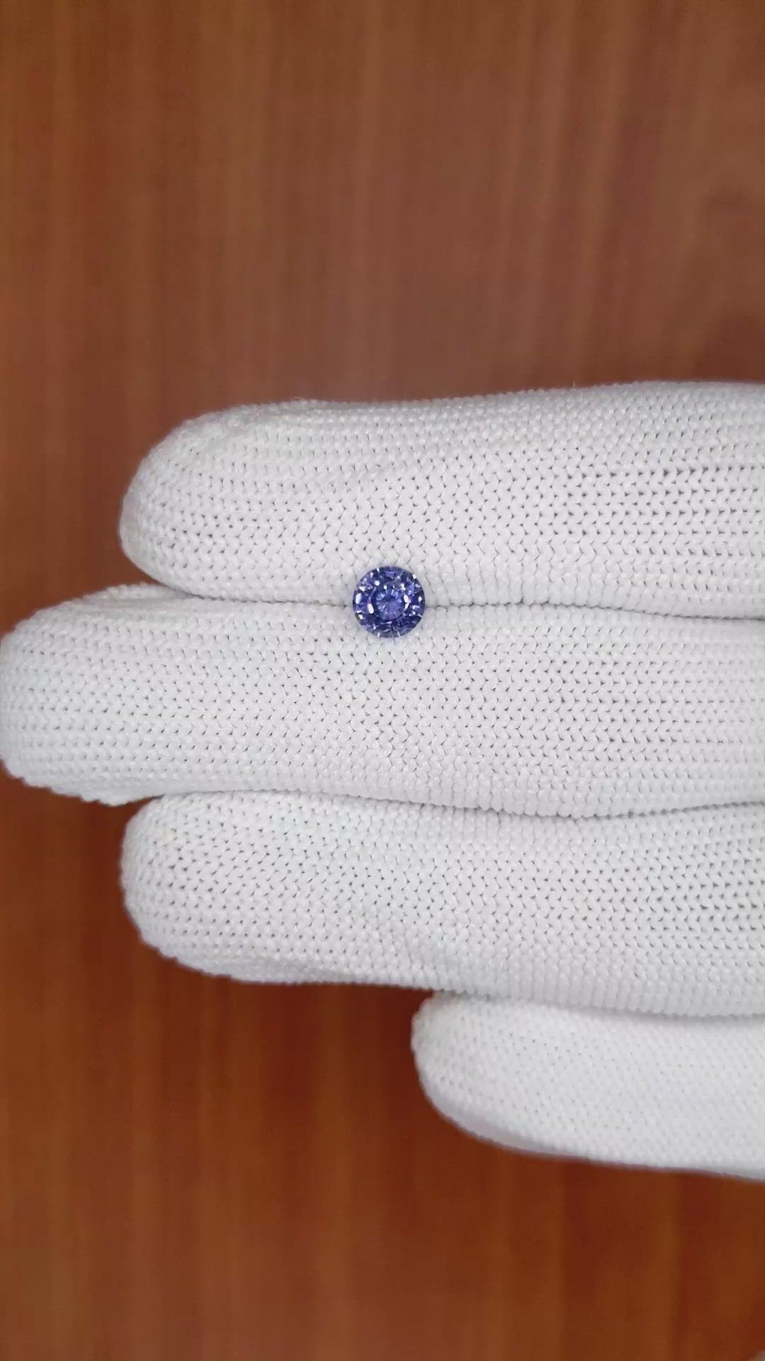 0.68 Ct. Blue Sapphire from Ceylon (Sri Lanka) Size Video