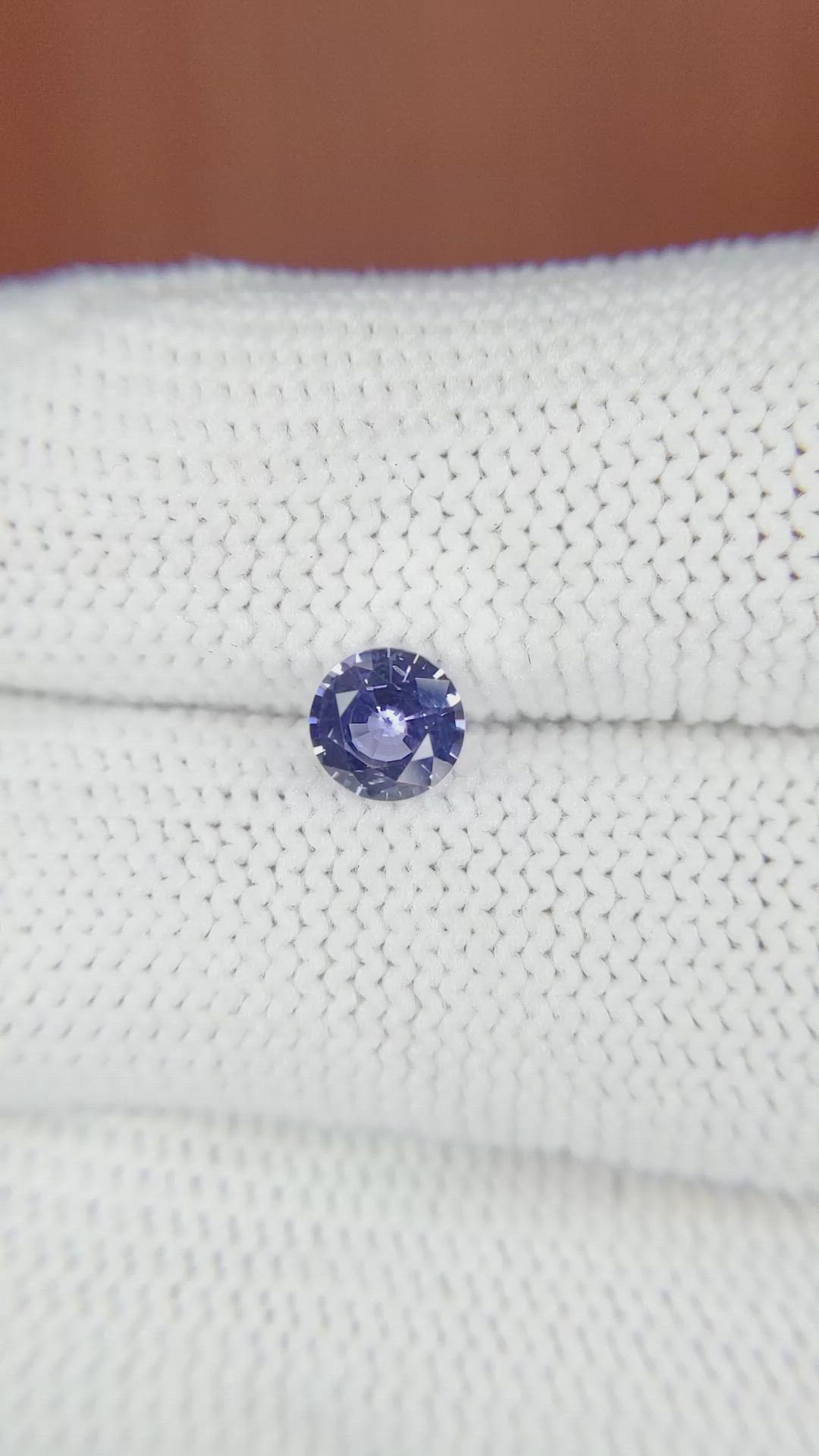 0.68 Ct. Blue Sapphire from Ceylon (Sri Lanka) Size Video