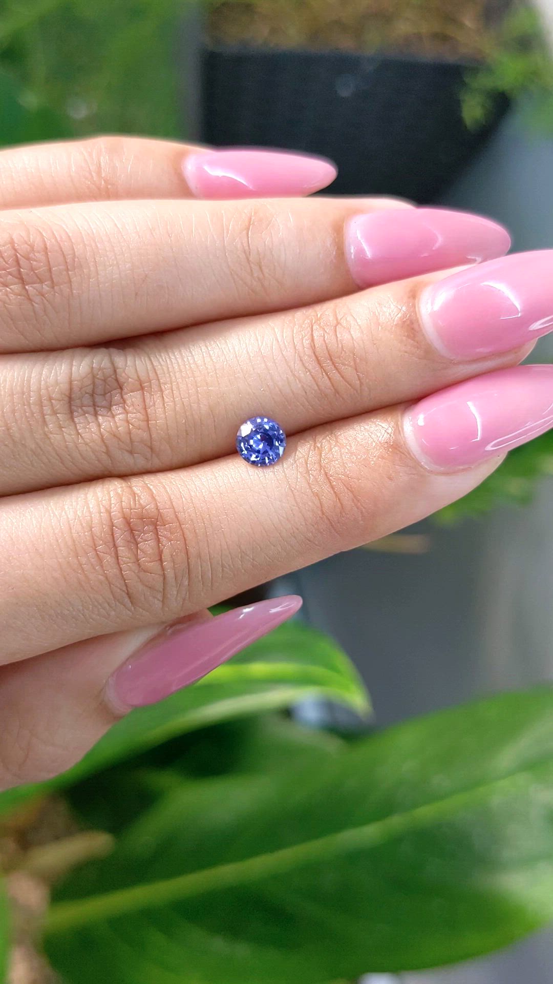 0.73 Ct. Blue Sapphire from Ceylon (Sri Lanka) Size Video
