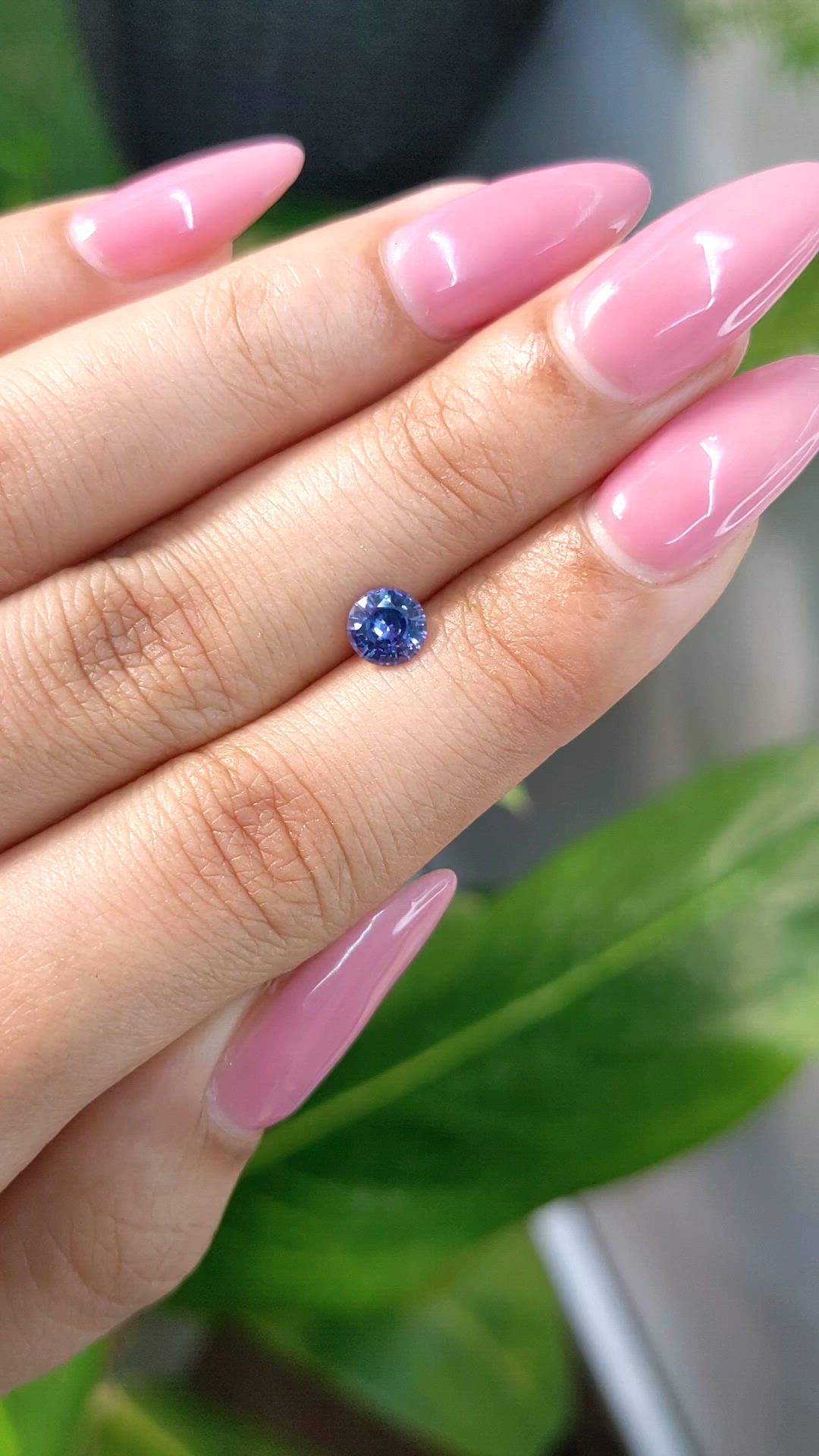 0.73 Ct. Blue Sapphire from Ceylon (Sri Lanka) Size Video