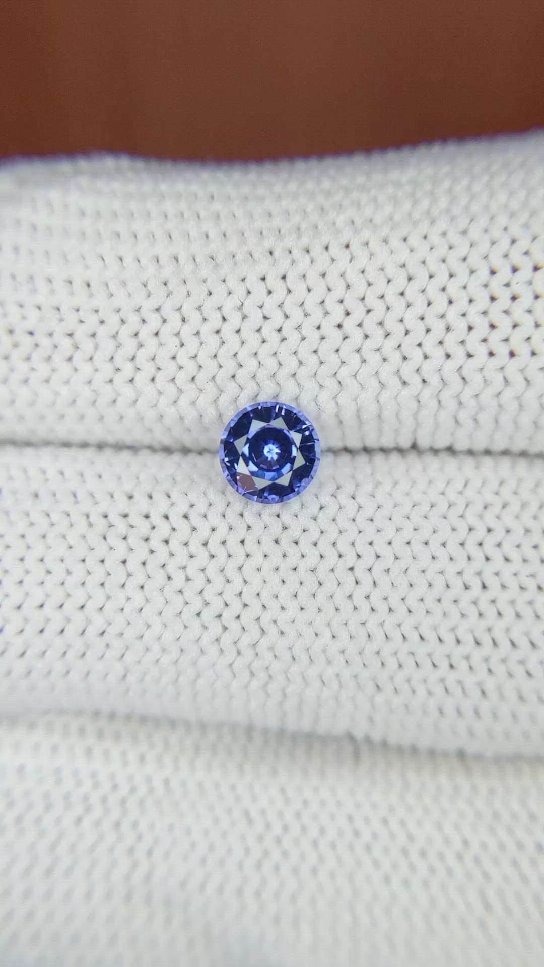 0.73 Ct. Blue Sapphire from Ceylon (Sri Lanka) Size Video