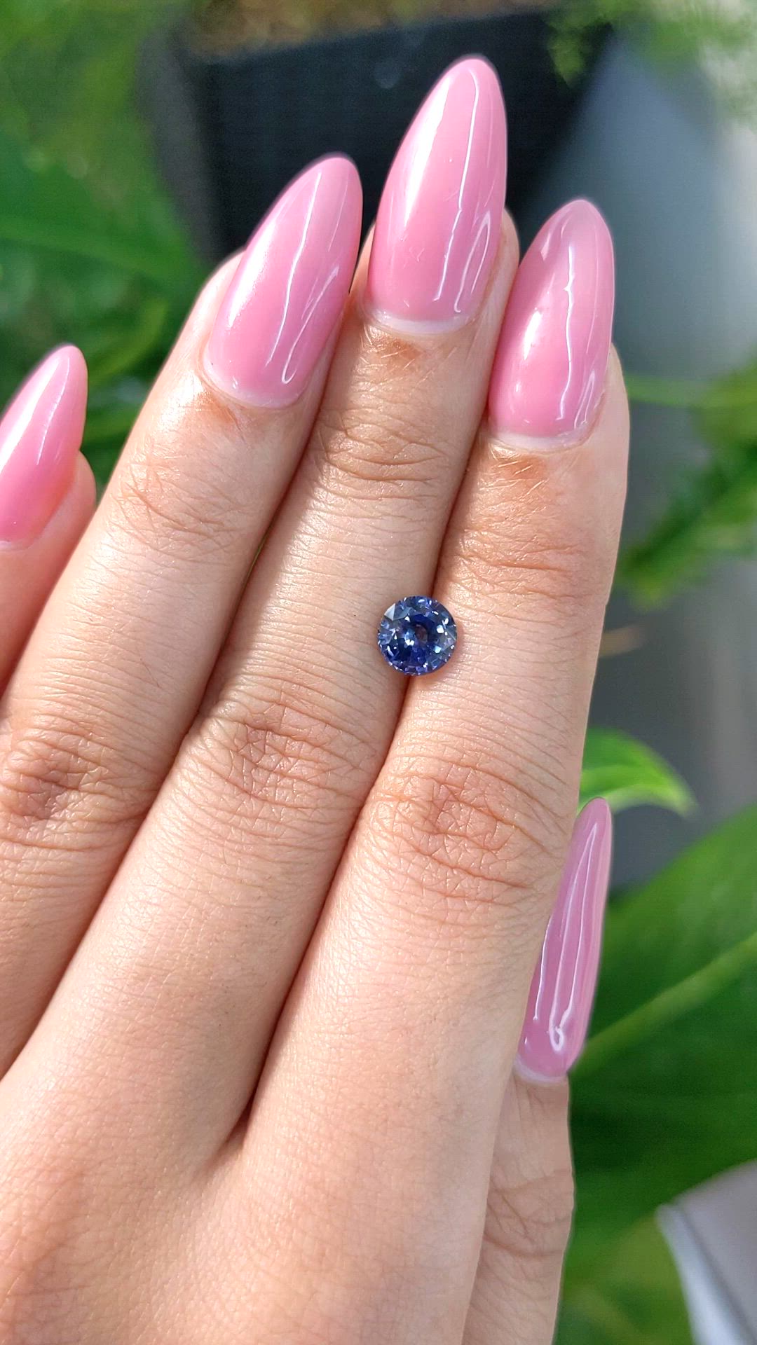 1.23 Ct. Blue Sapphire from Ceylon (Sri Lanka) Size Video