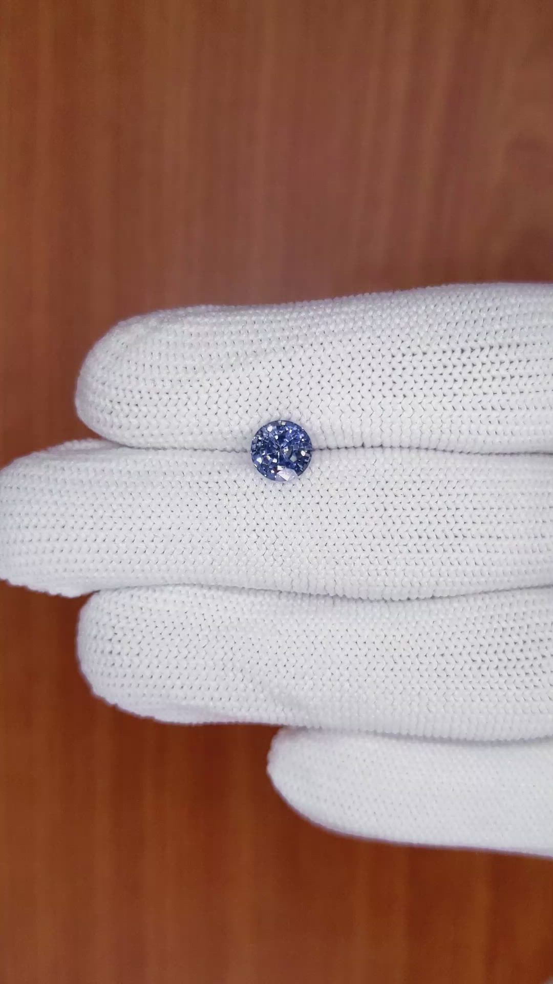 1.34 Ct. Blue Sapphire from Ceylon (Sri Lanka) Size Video