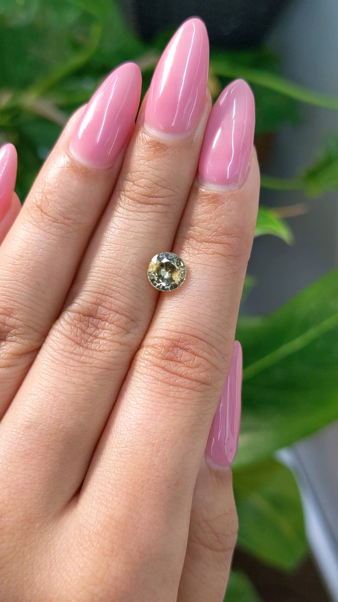1.65 Ct. Bi Color Sapphire from Ceylon (Sri Lanka) Size Video
