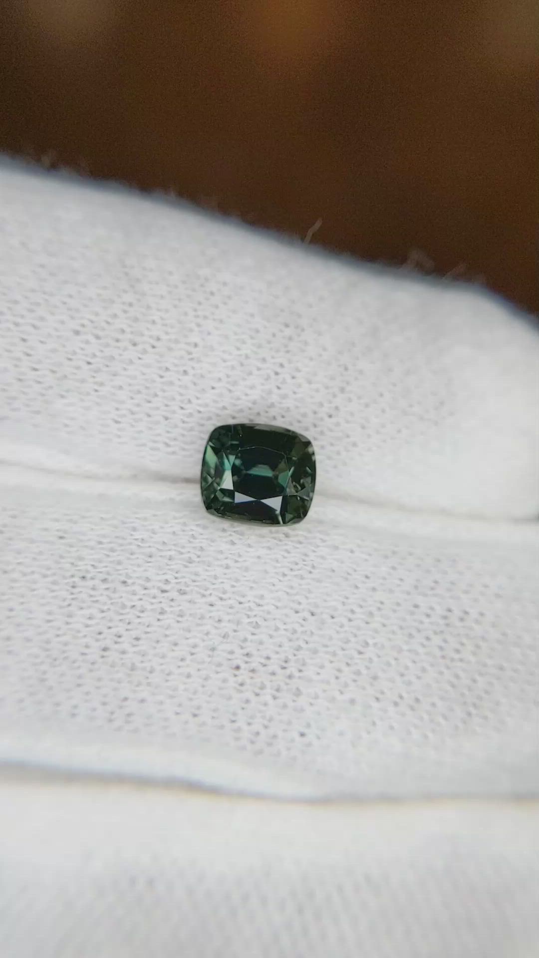 1.59 Ct. Bluish Green Sapphire from Ceylon (Sri Lanka) Size Video