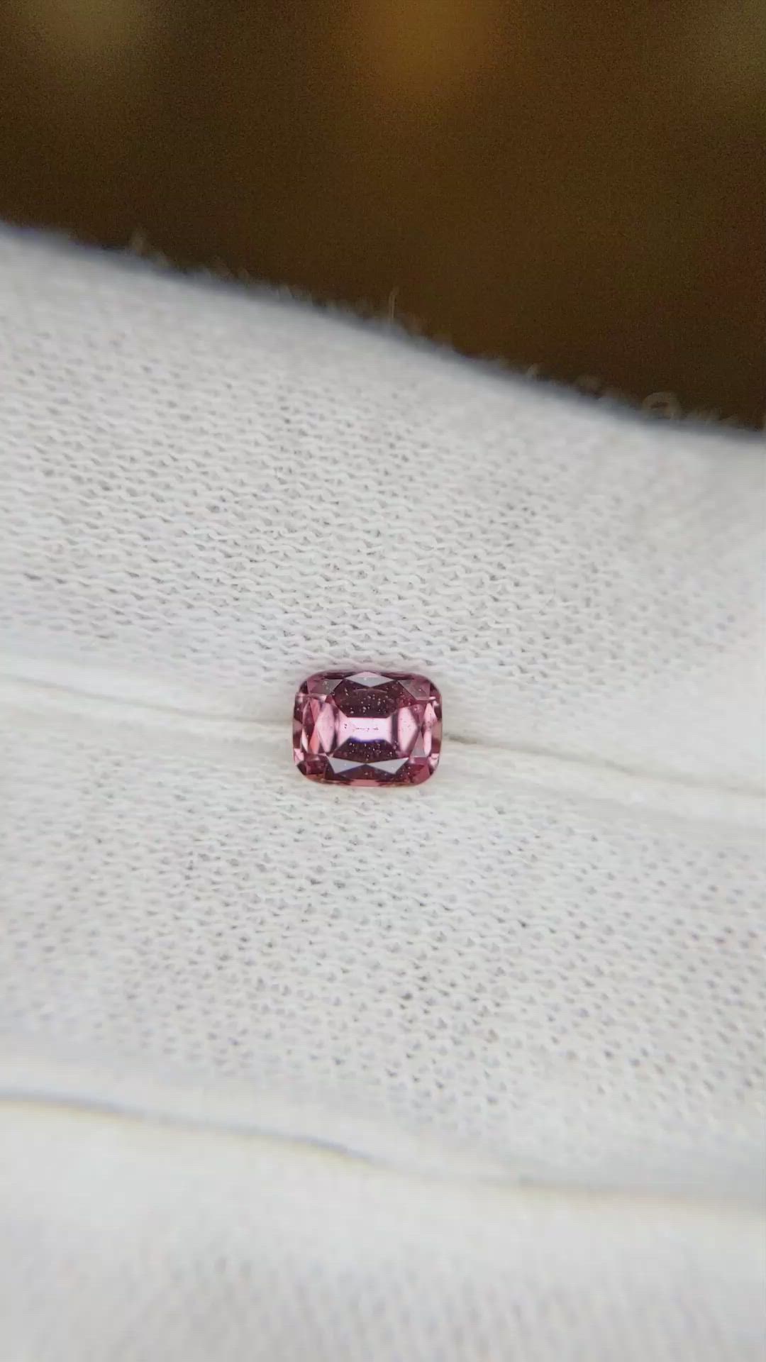 0.79 Ct. Padparadscha Sapphire from Ceylon (Sri Lanka) Size Video