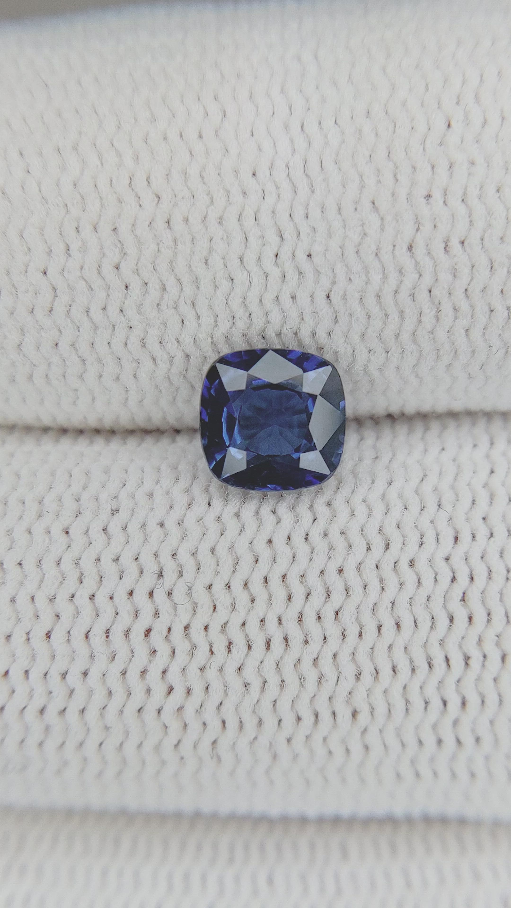 1.12 Ct. Blue Sapphire from Ceylon (Sri Lanka) Size Video