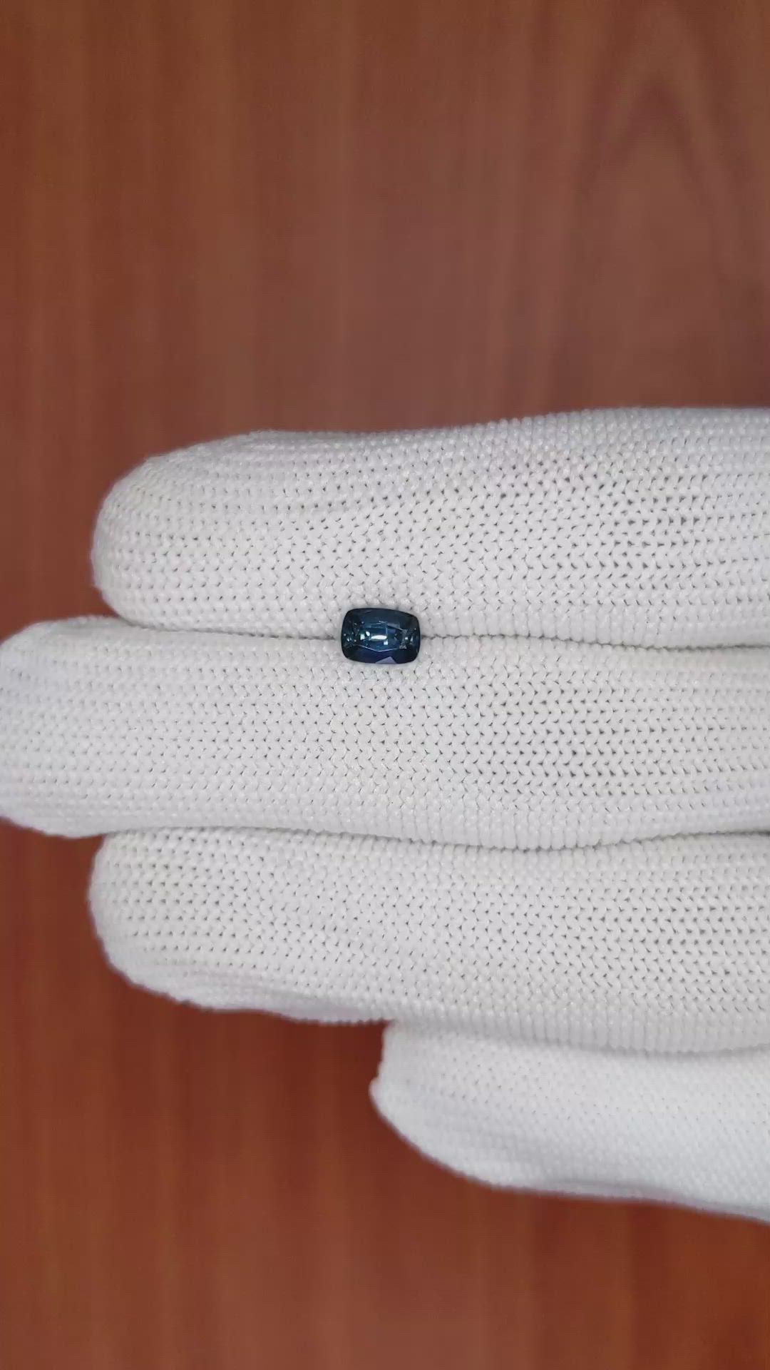0.75 Ct. Greenish Blue Sapphire from Madagascar Size Video