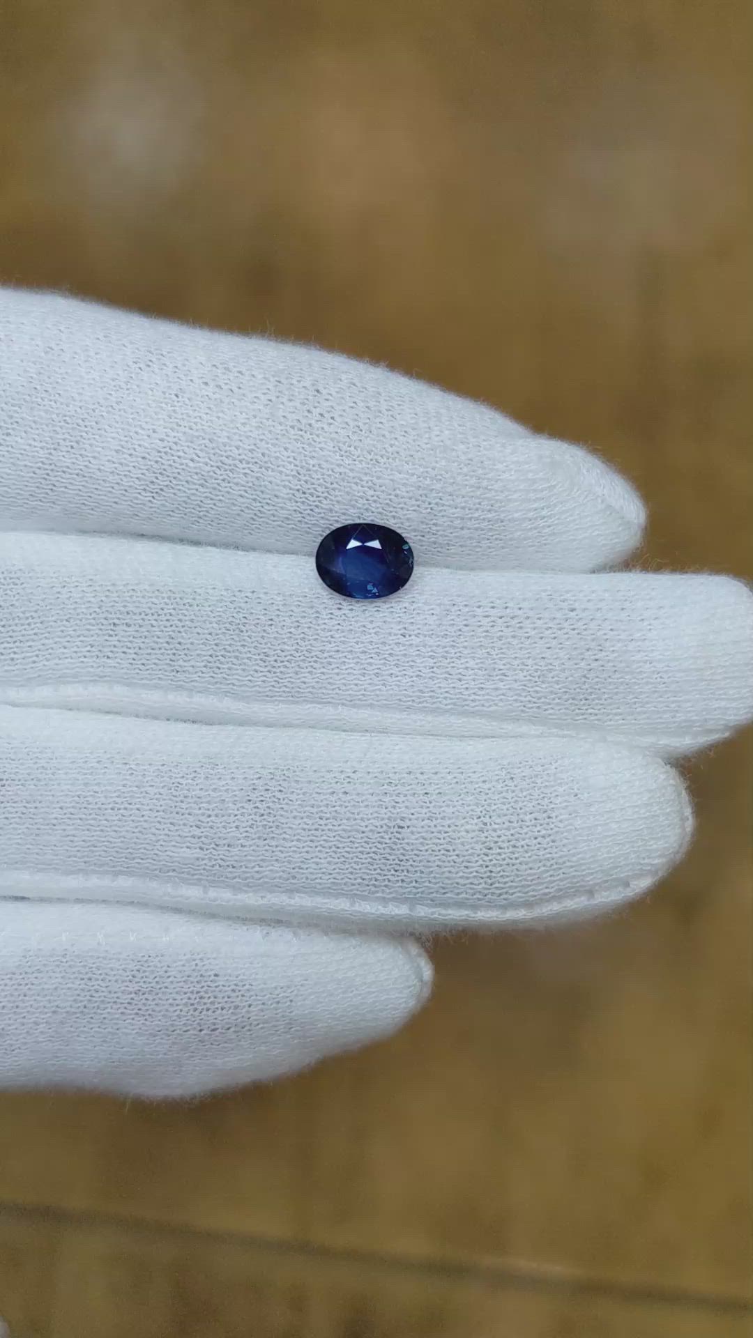1.31 Ct. Blue Sapphire from Madagascar Size Video