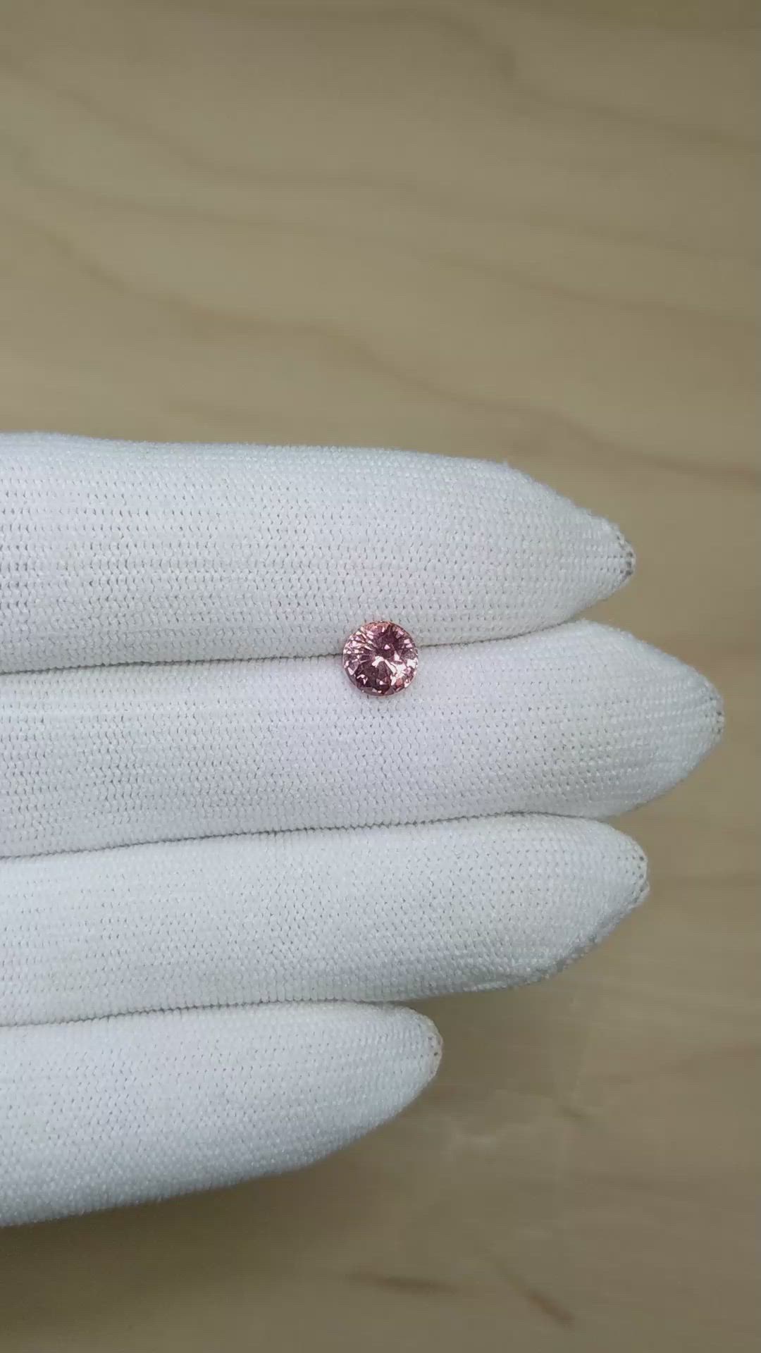 1.46 Ct. Purplish Pink Sapphire from Ceylon (Sri Lanka) Size Video