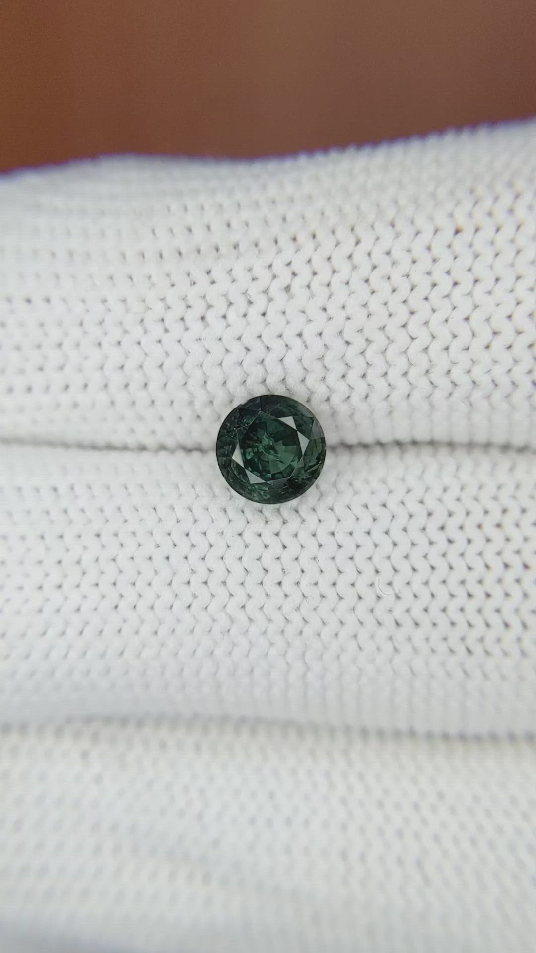 1.20 Ct. Bluish Green Sapphire from Madagascar Size Video