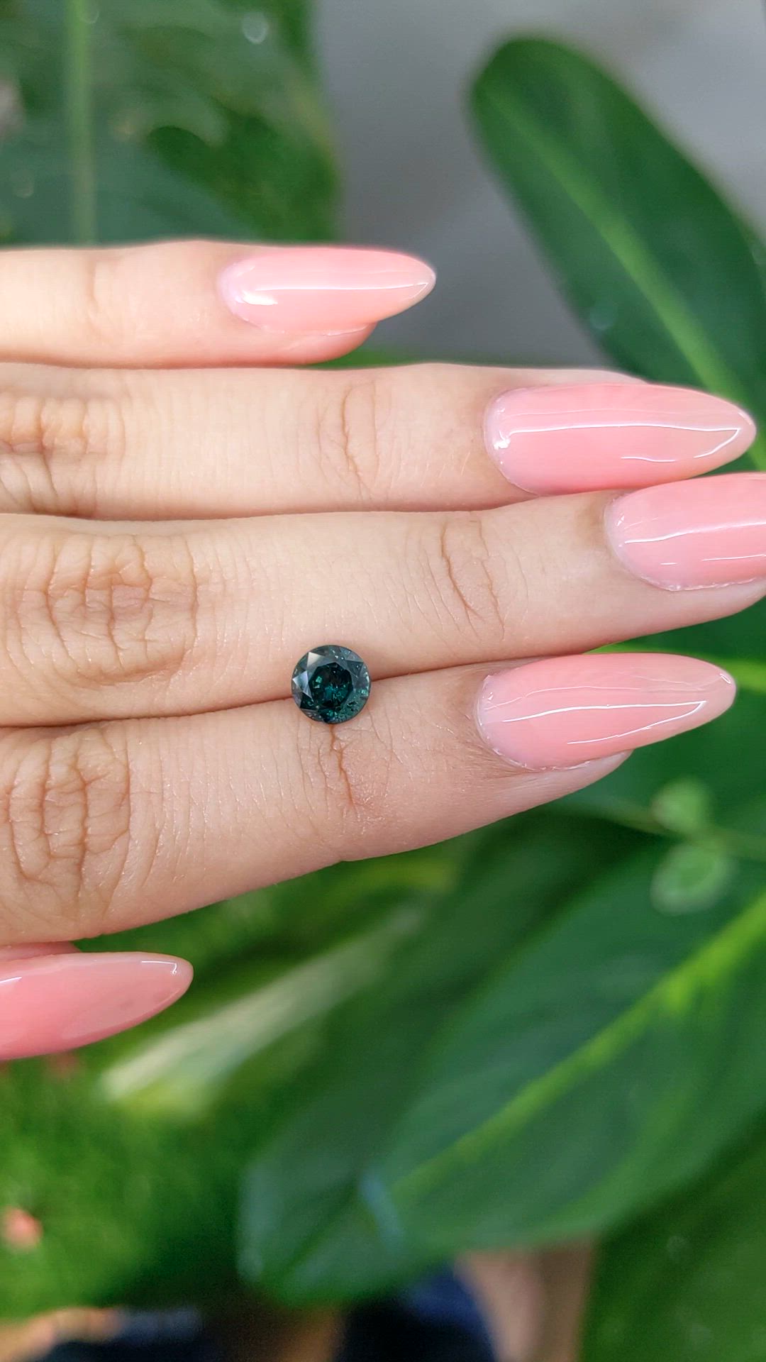 1.20 Ct. Bluish Green Sapphire from Madagascar Size Video