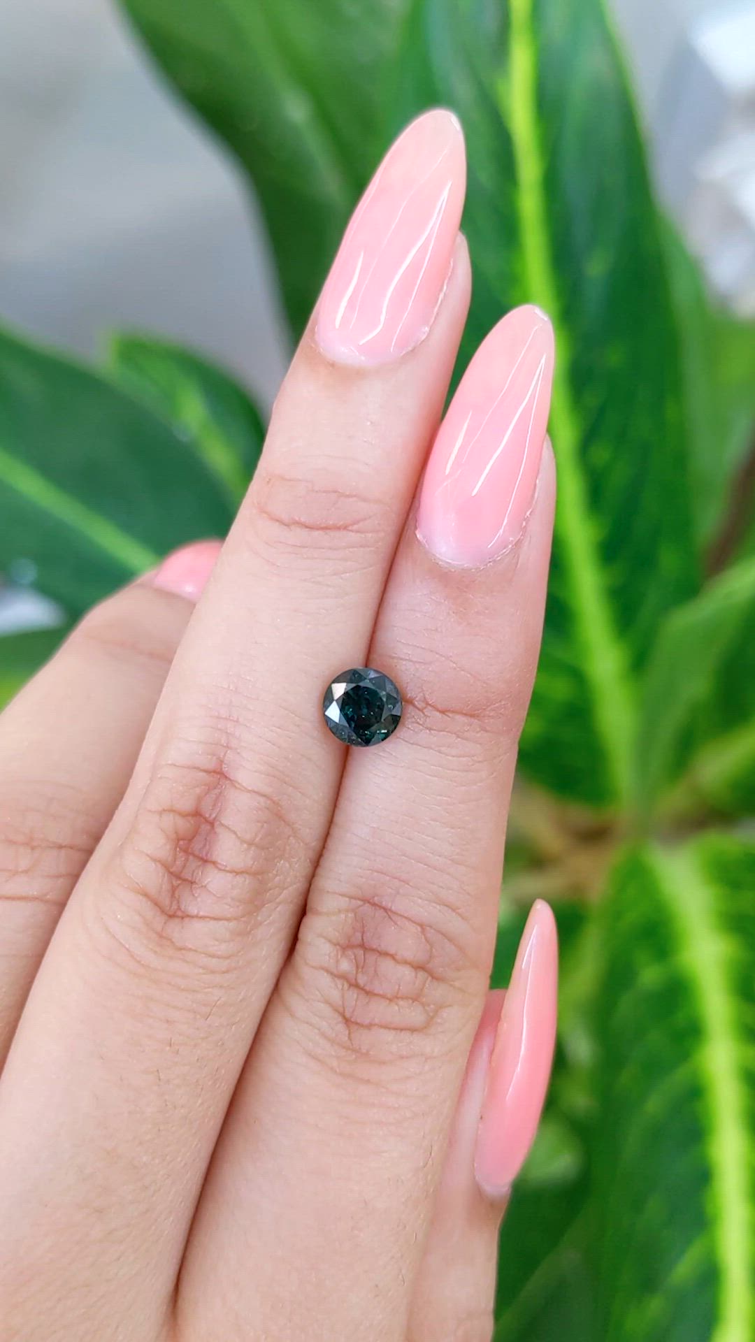 1.20 Ct. Bluish Green Sapphire from Madagascar Size Video
