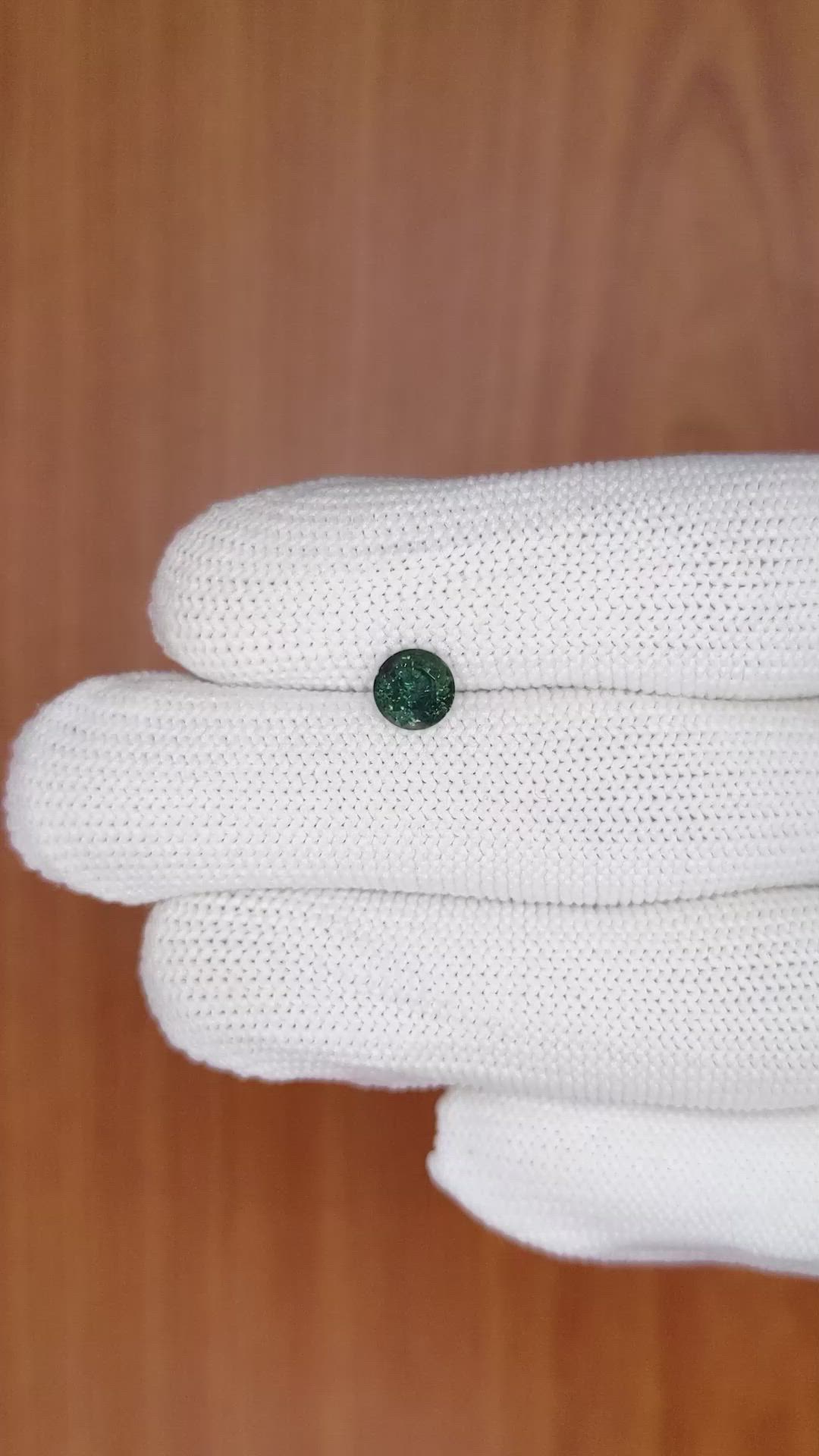 1.20 Ct. Bluish Green Sapphire from Madagascar Size Video