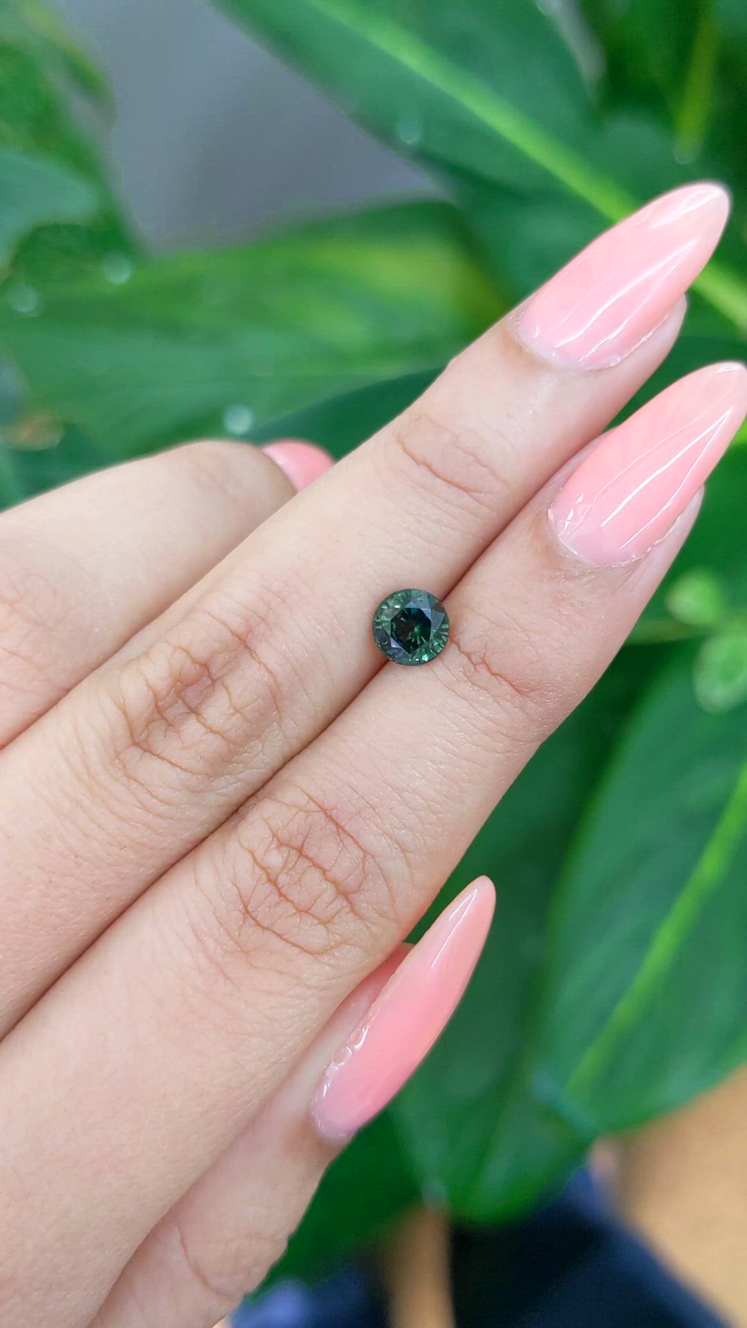 1.18 Ct. Green Sapphire from Madagascar Size Video