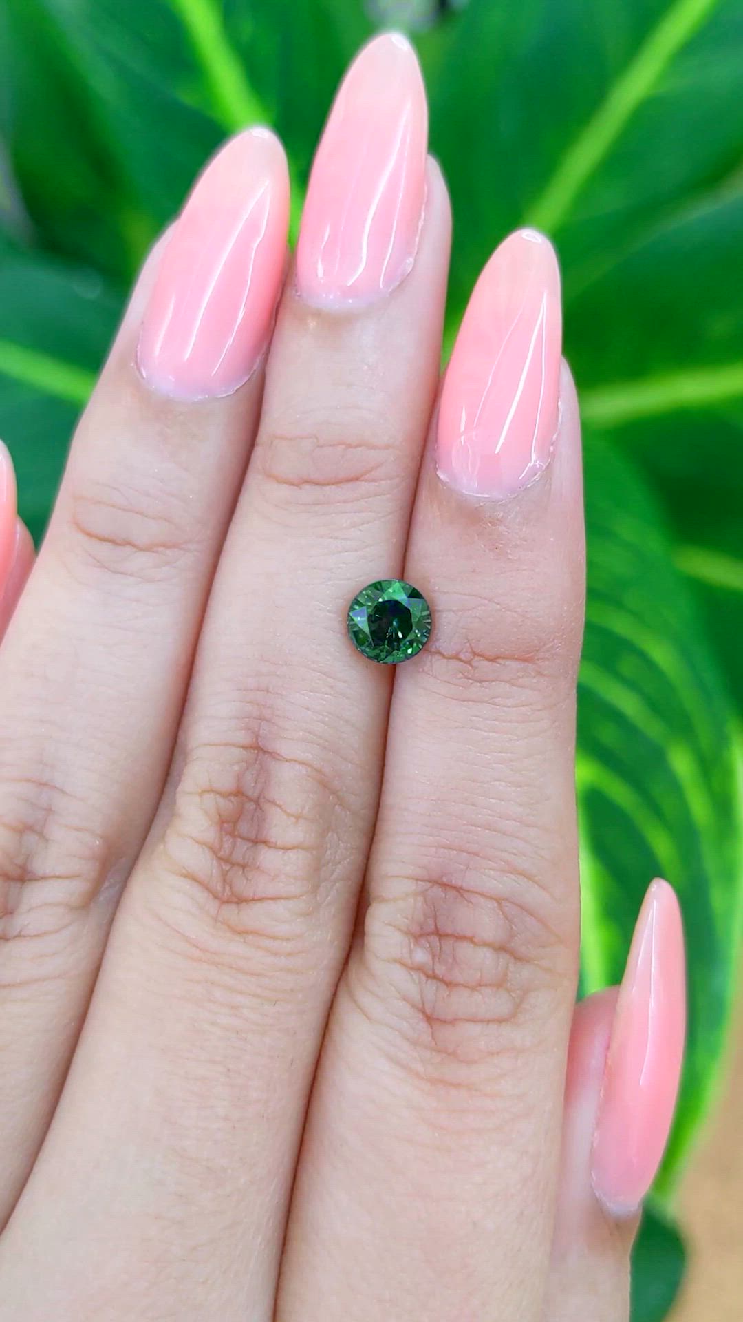 1.18 Ct. Green Sapphire from Madagascar Size Video