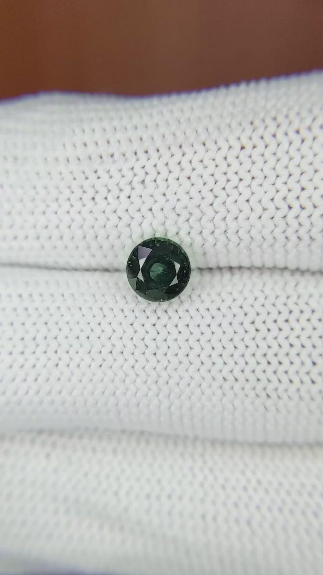 1.18 Ct. Green Sapphire from Madagascar Size Video