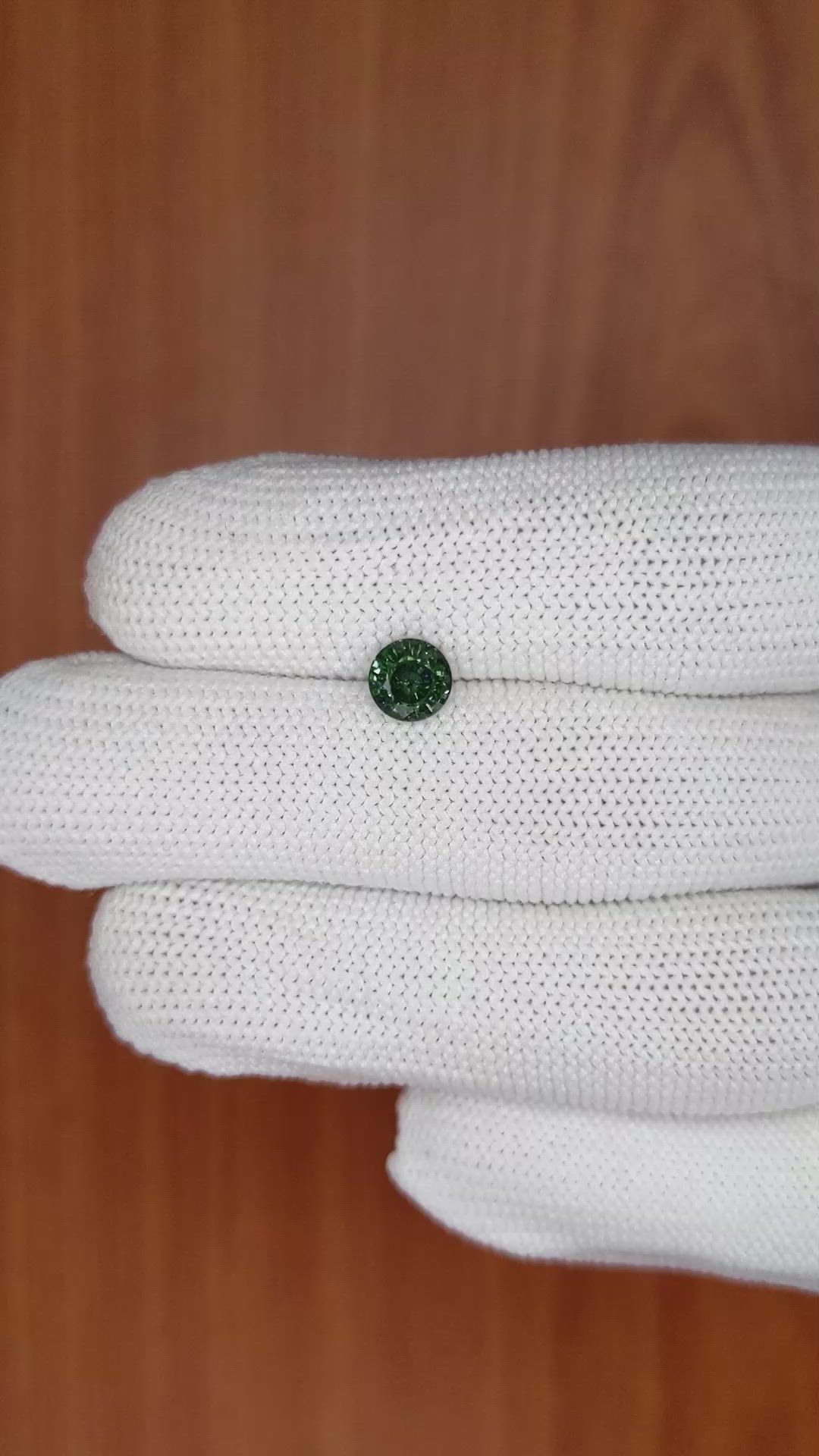 1.18 Ct. Green Sapphire from Madagascar Size Video