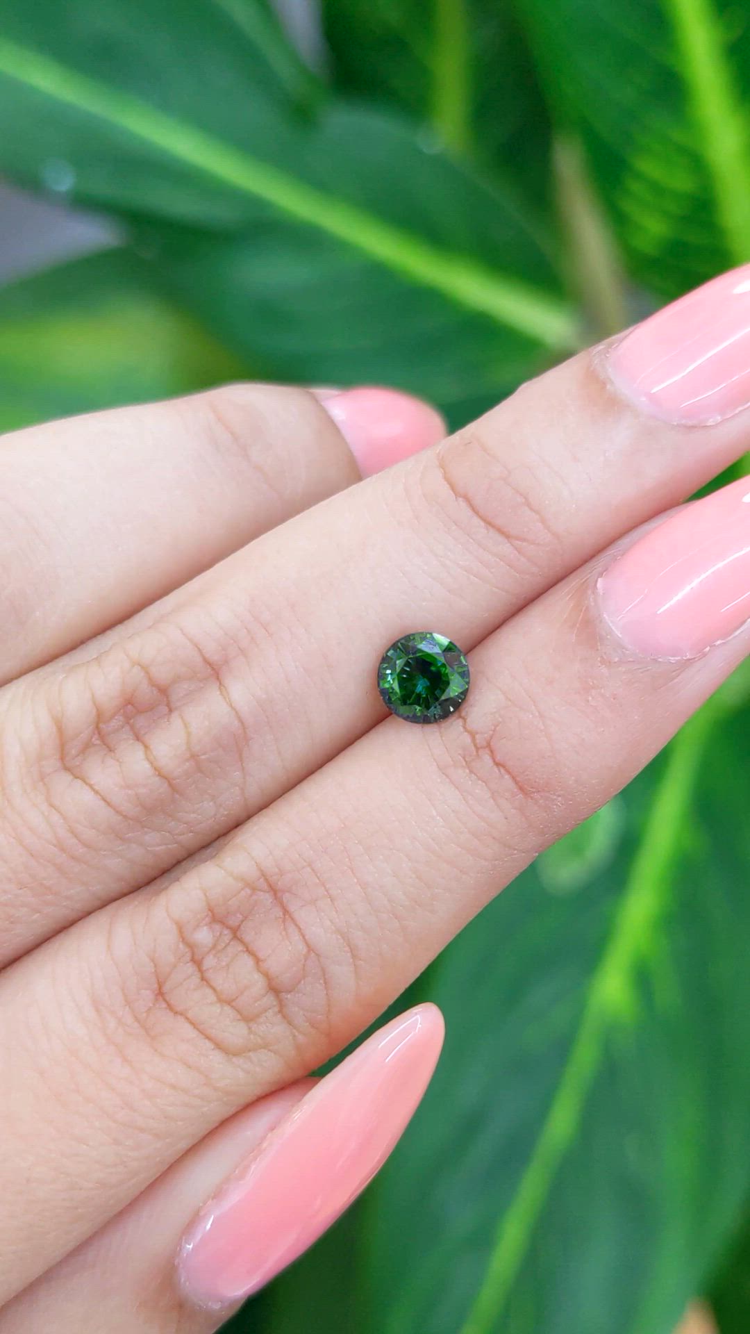1.18 Ct. Green Sapphire from Madagascar Size Video
