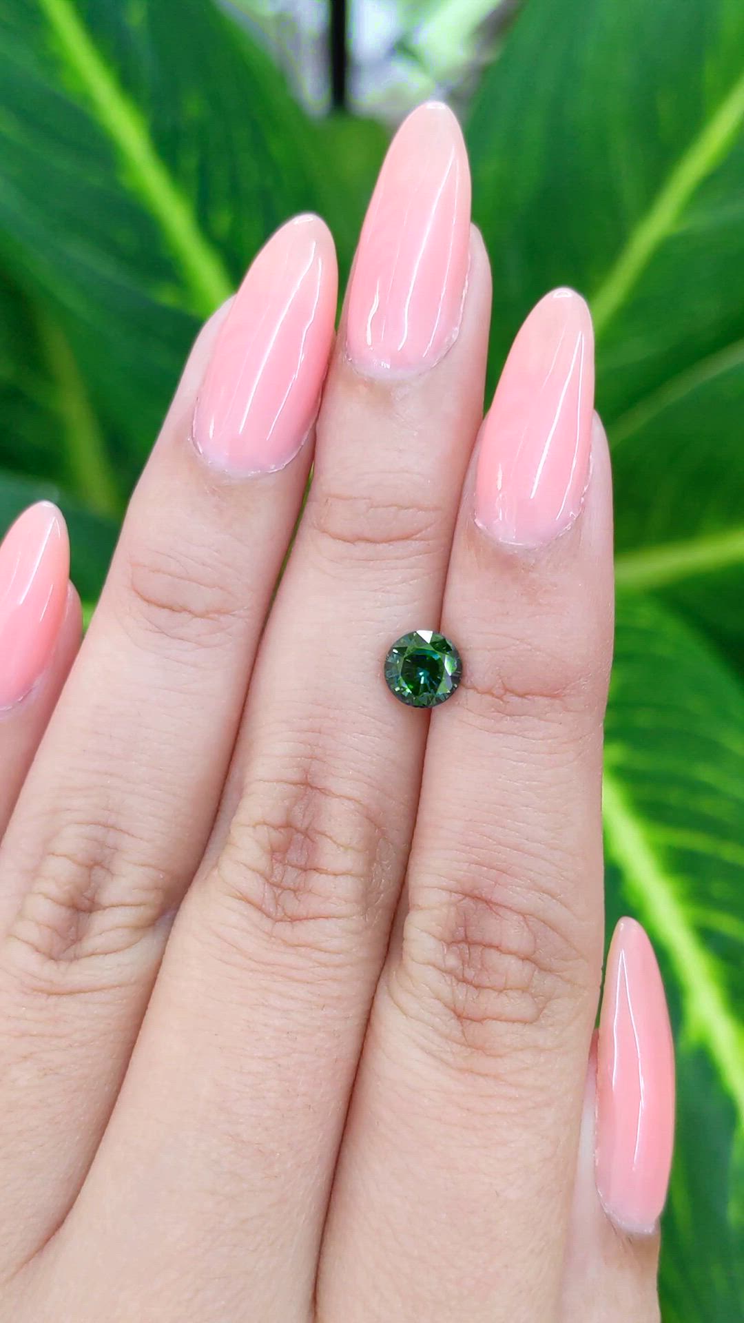 1.18 Ct. Green Sapphire from Madagascar Size Video