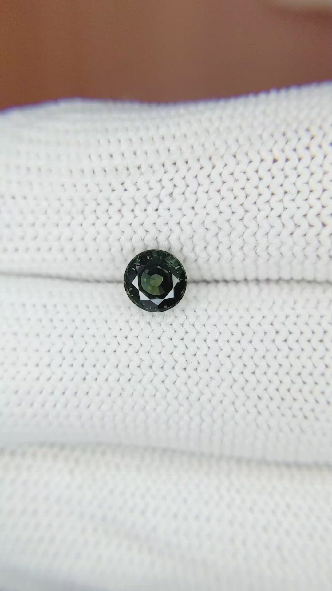 0.96 Ct. Green Sapphire from Madagascar Size Video