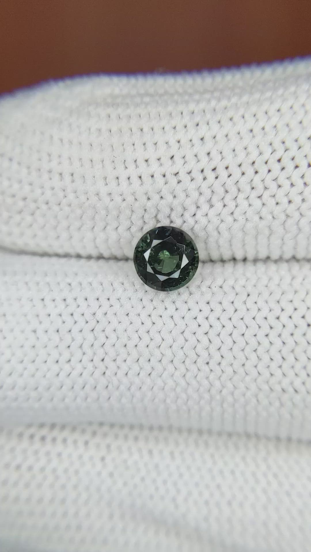 0.94 Ct. Bluish Green Sapphire from Madagascar Size Video