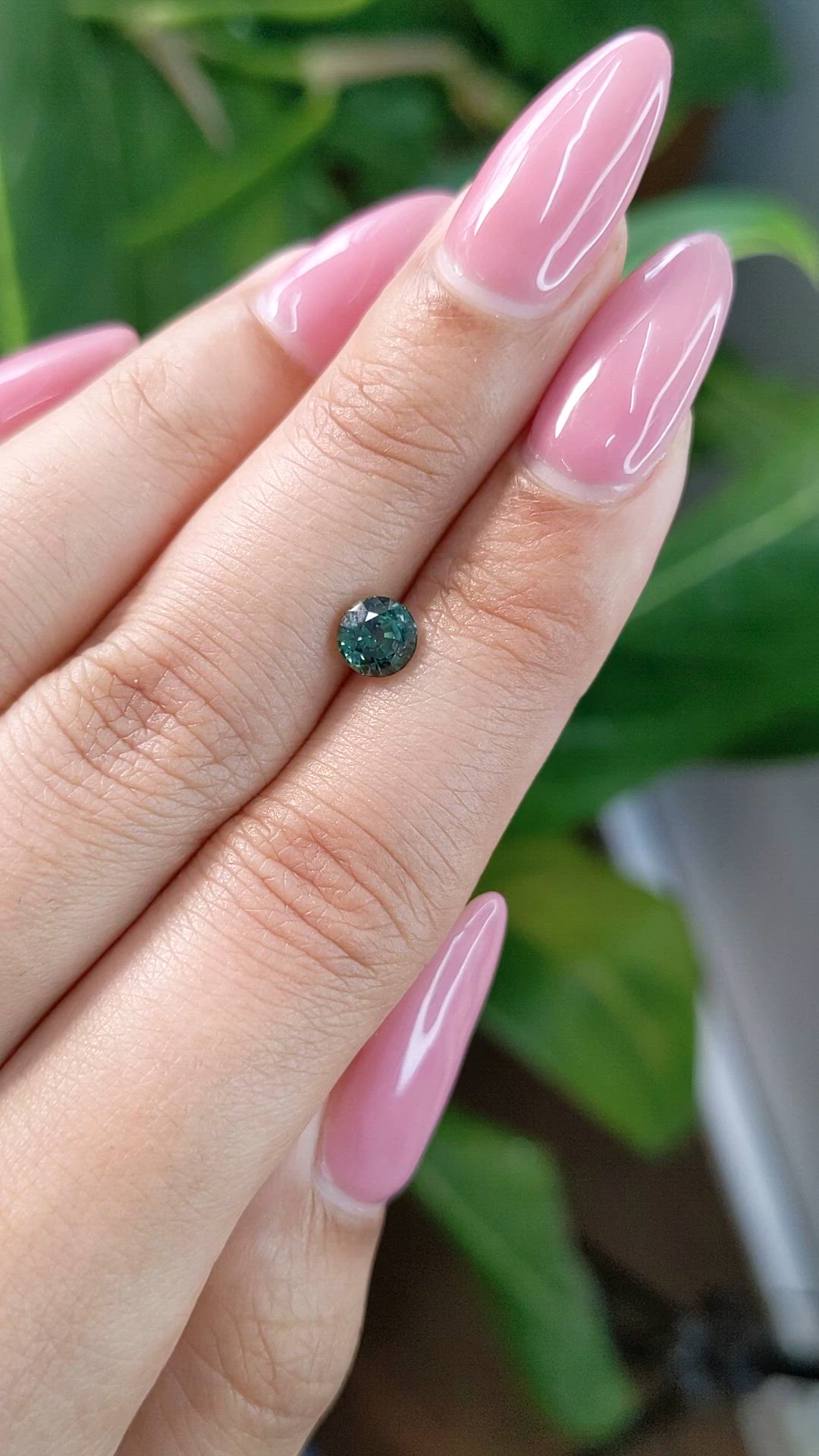 0.99 Ct. Green Sapphire from Madagascar Size Video