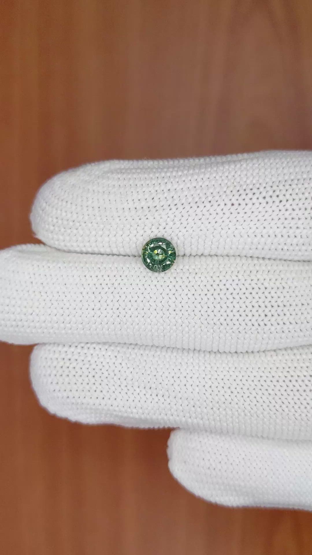 0.99 Ct. Green Sapphire from Madagascar Size Video