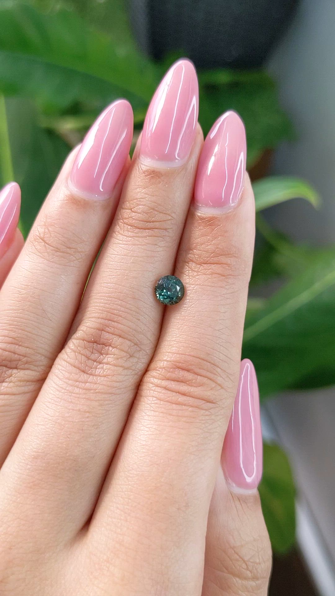 0.99 Ct. Green Sapphire from Madagascar Size Video