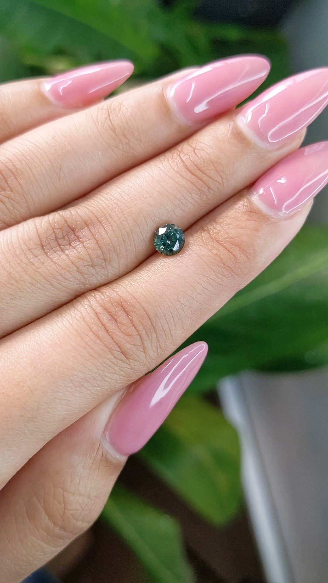 0.99 Ct. Green Sapphire from Madagascar Size Video