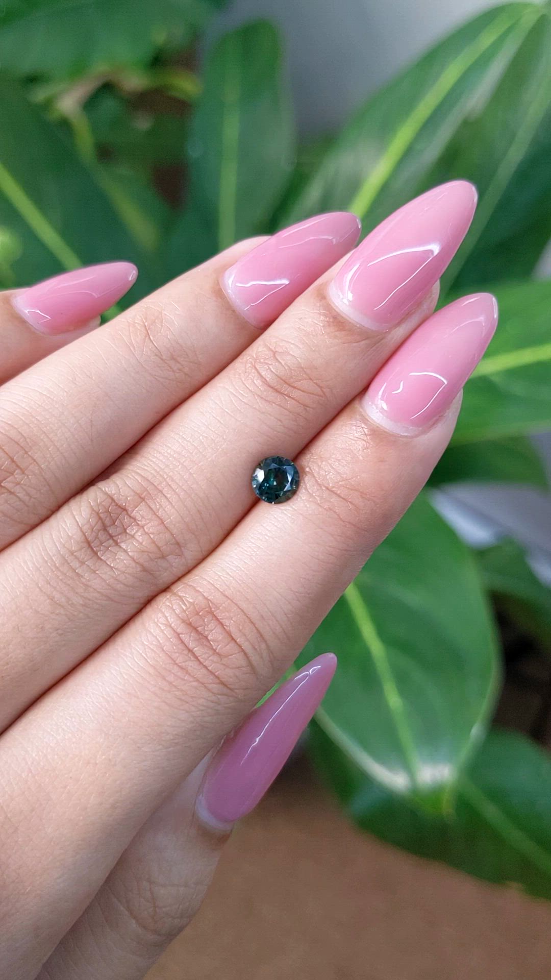 0.79 Ct. Green Sapphire from Madagascar Size Video