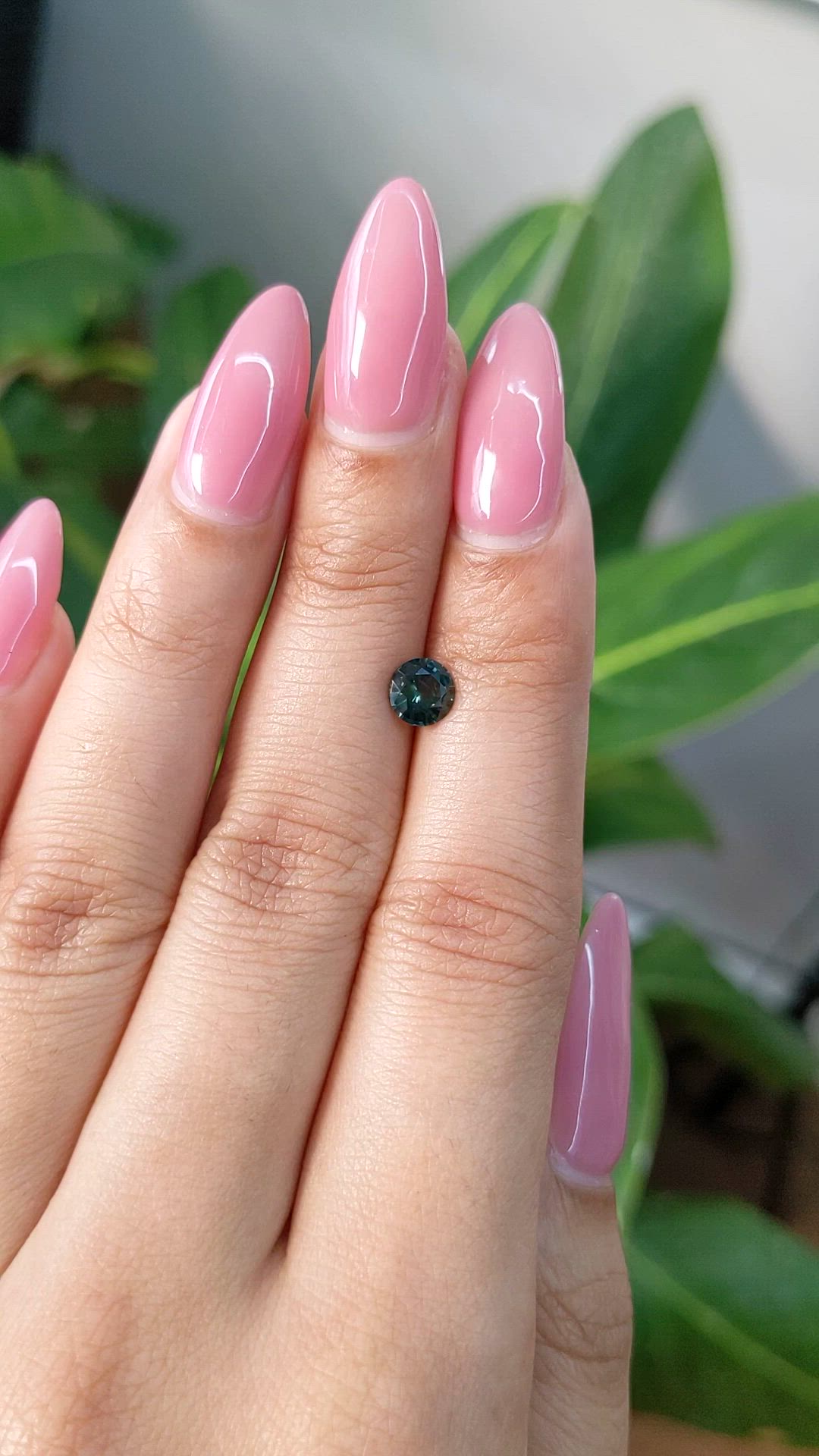 0.79 Ct. Green Sapphire from Madagascar Size Video