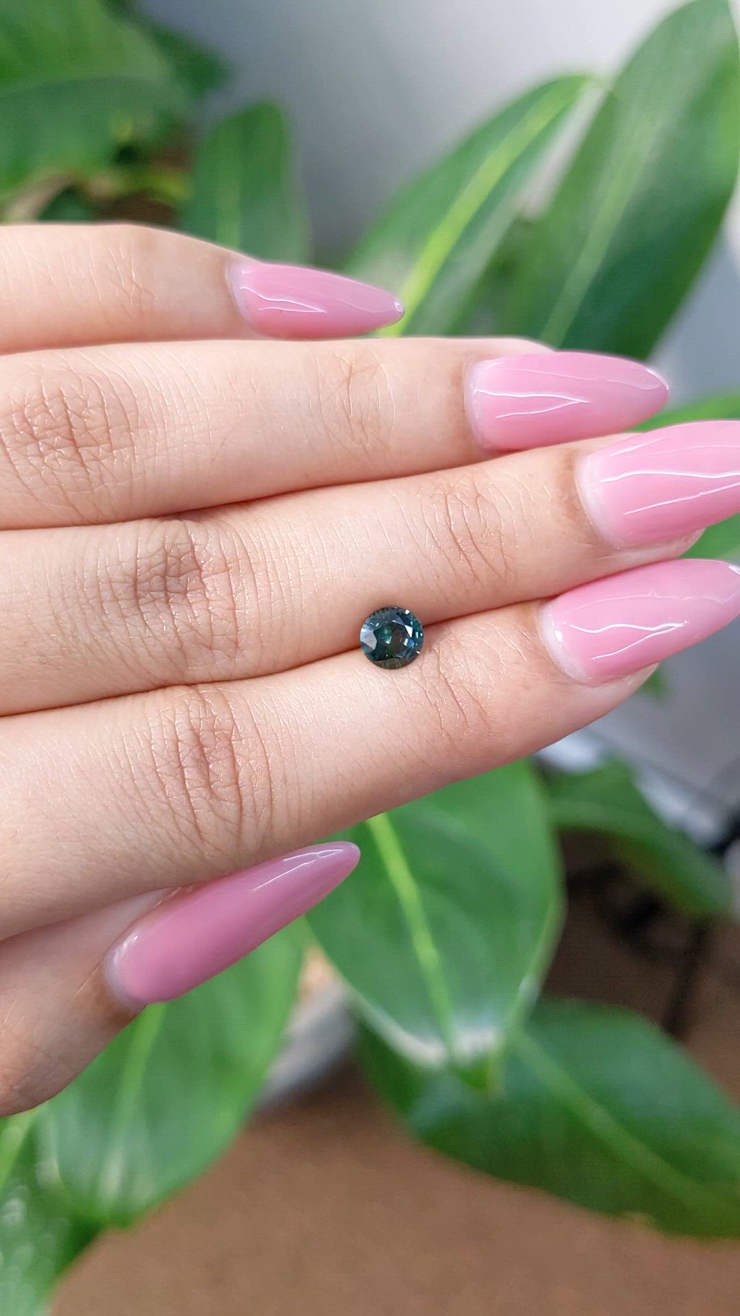 0.79 Ct. Green Sapphire from Madagascar Size Video