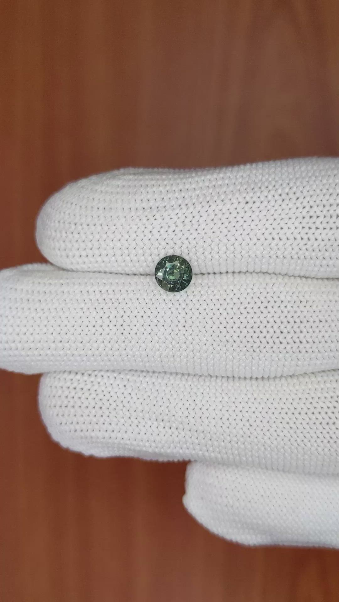 0.79 Ct. Green Sapphire from Madagascar Size Video