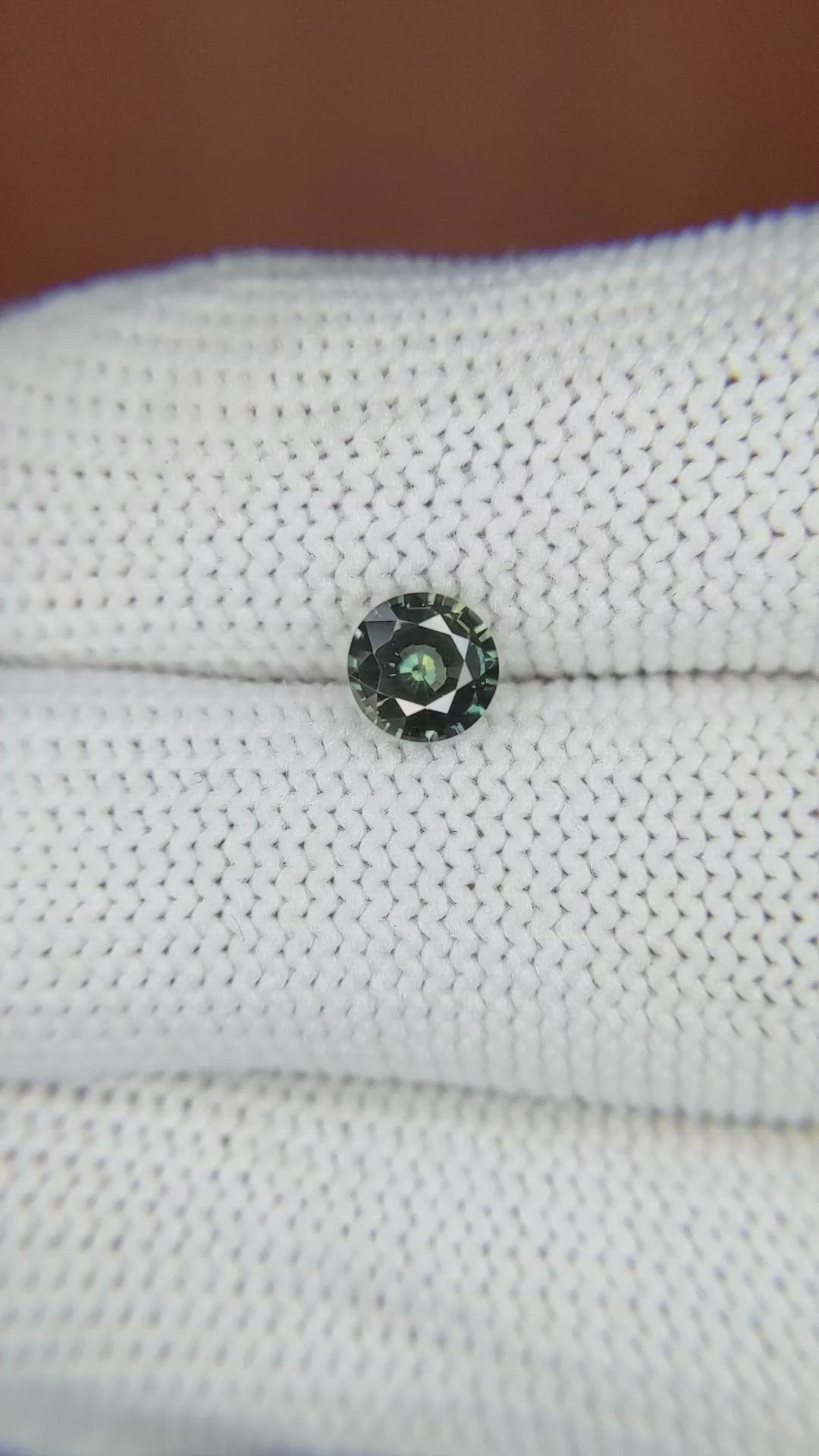 0.79 Ct. Green Sapphire from Madagascar Size Video