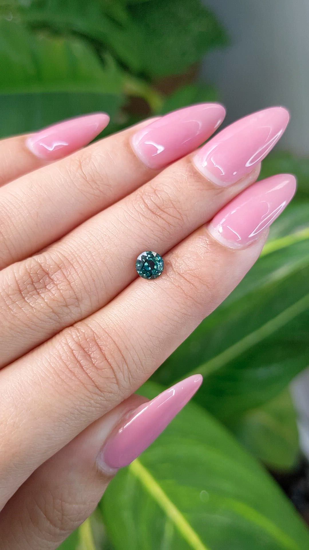 0.88 Ct. Green Sapphire from Madagascar Size Video