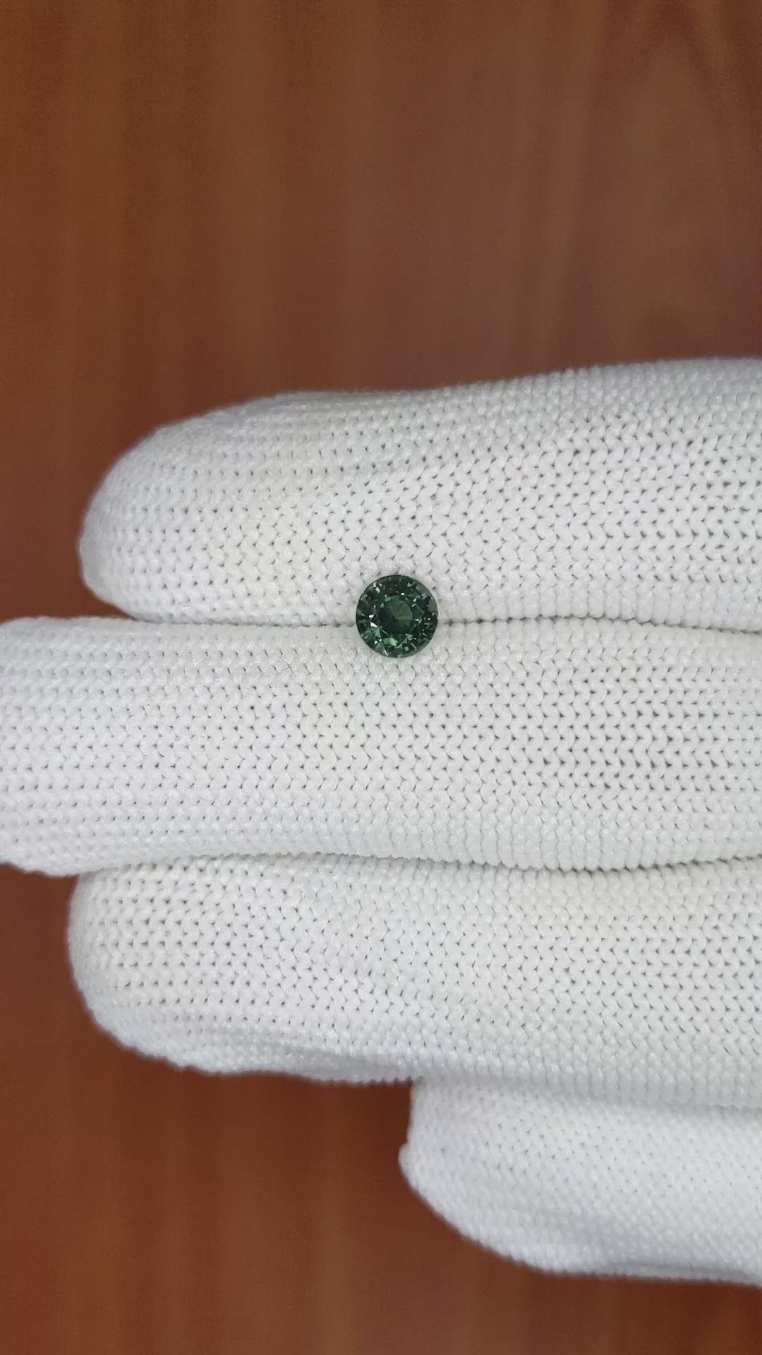 0.88 Ct. Green Sapphire from Madagascar Size Video