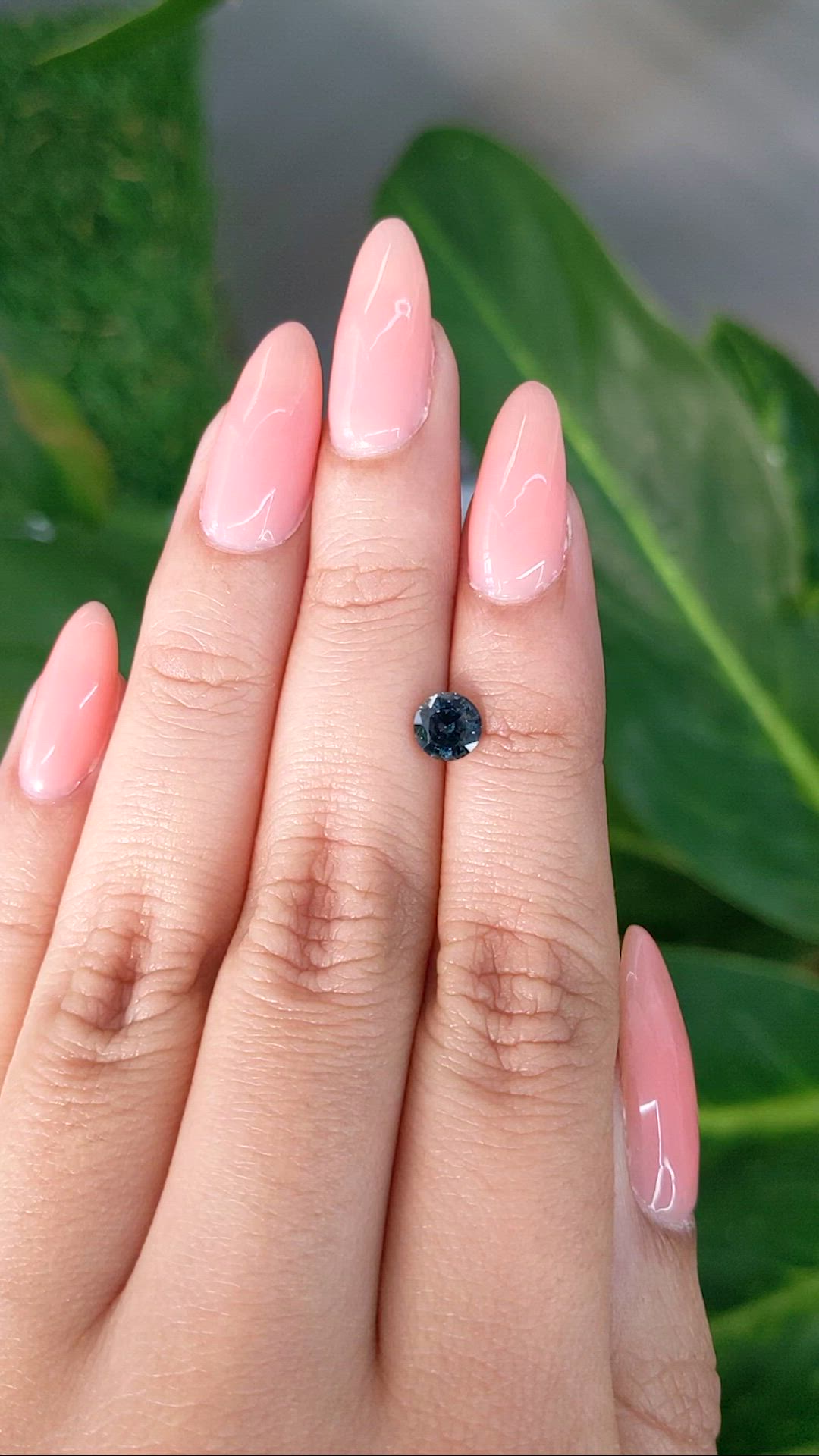 0.94 Ct. Greenish Blue Sapphire from Madagascar Size Video