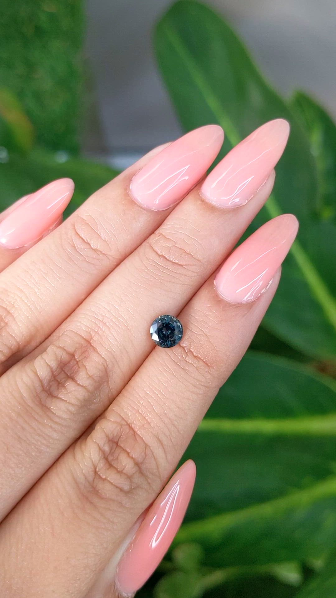 0.94 Ct. Greenish Blue Sapphire from Madagascar Size Video