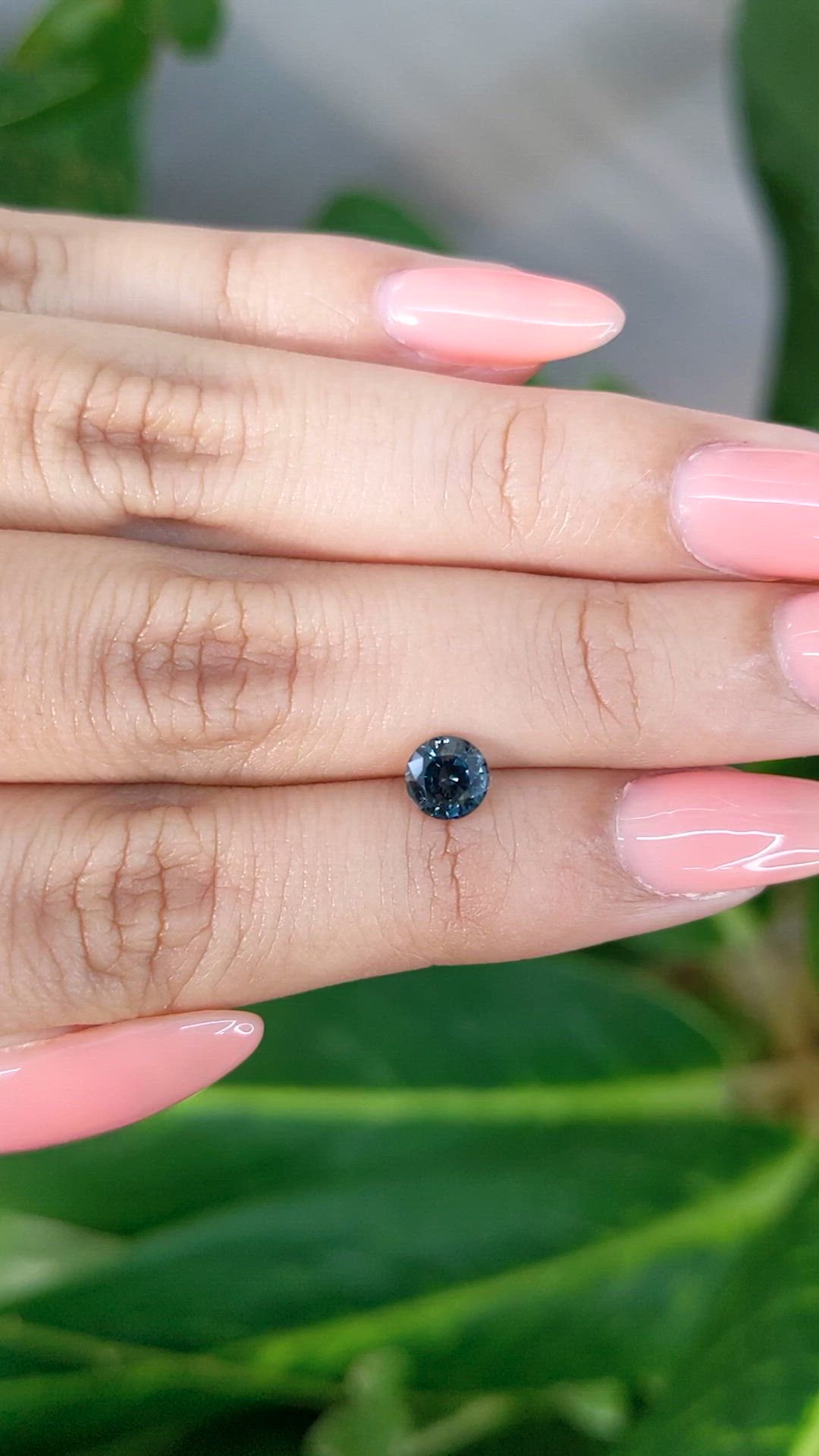 0.94 Ct. Greenish Blue Sapphire from Madagascar Size Video