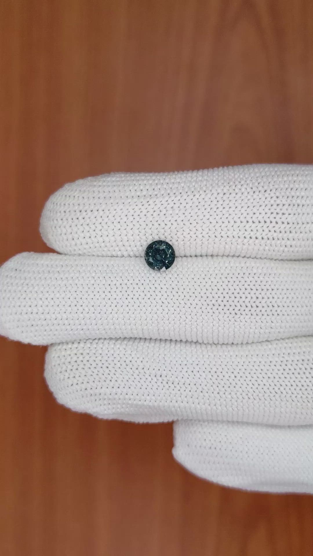 0.94 Ct. Greenish Blue Sapphire from Madagascar Size Video