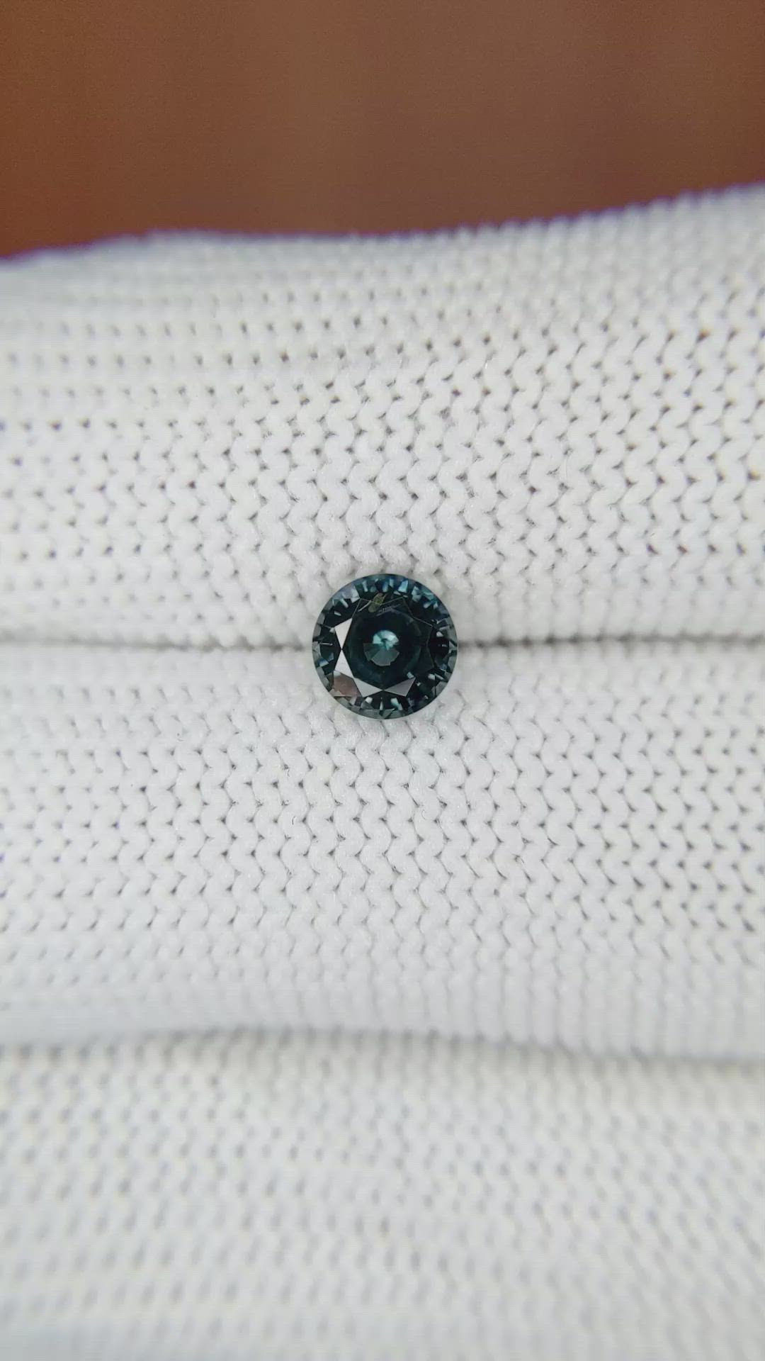 0.94 Ct. Greenish Blue Sapphire from Madagascar Size Video