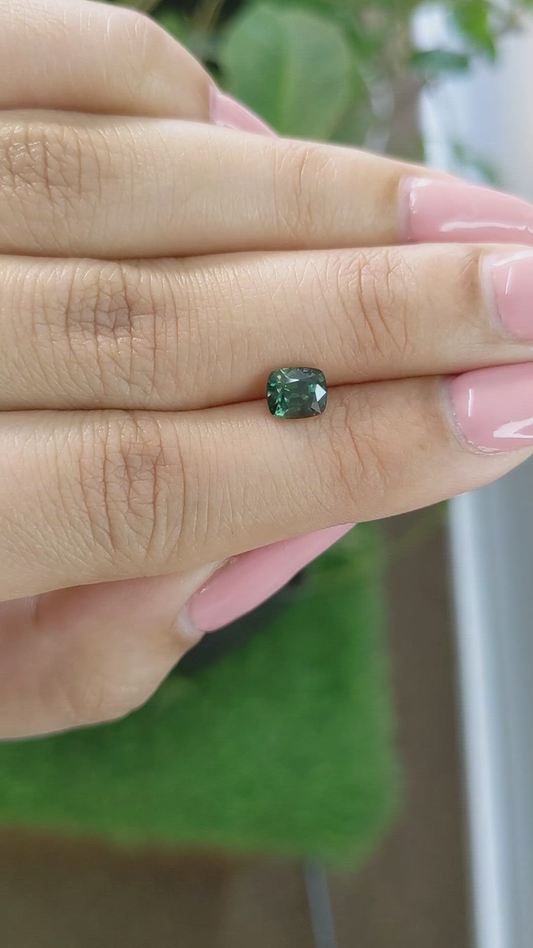 1.12 Ct. Green Sapphire from Madagascar Size Video