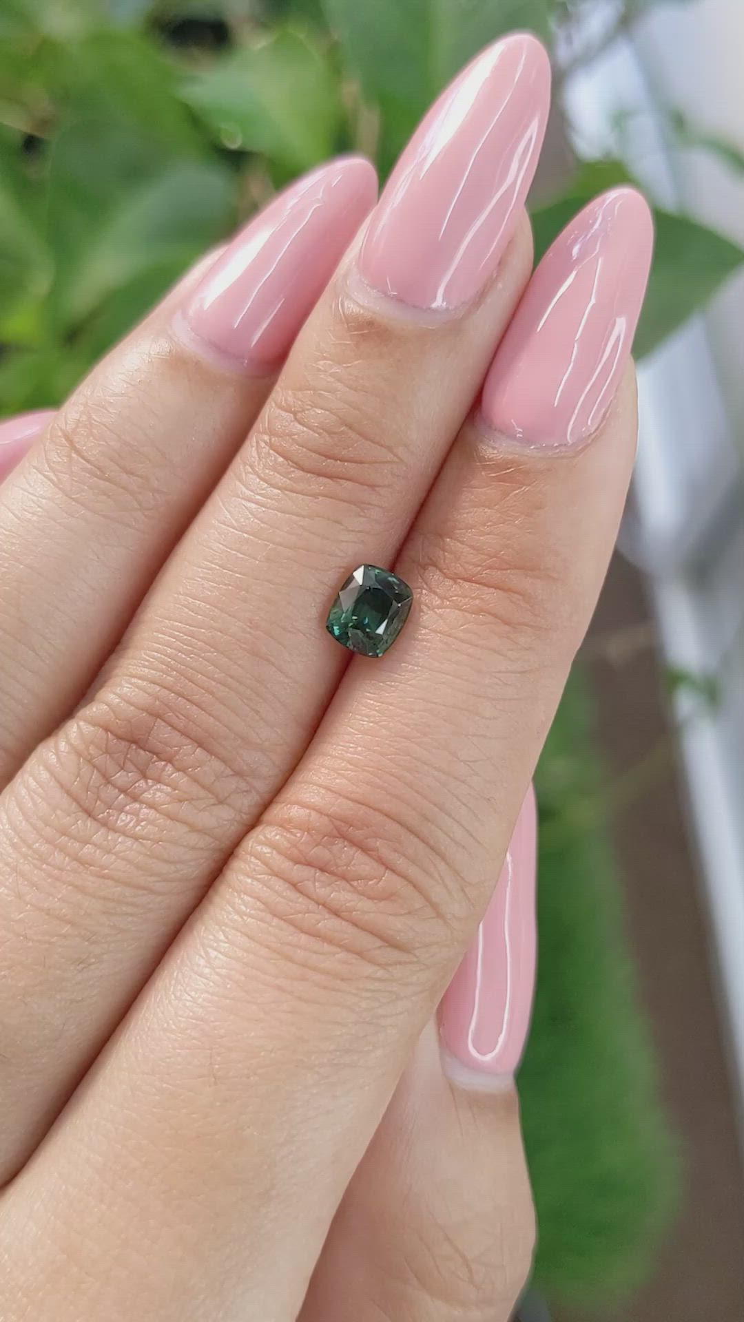 1.12 Ct. Green Sapphire from Madagascar Size Video