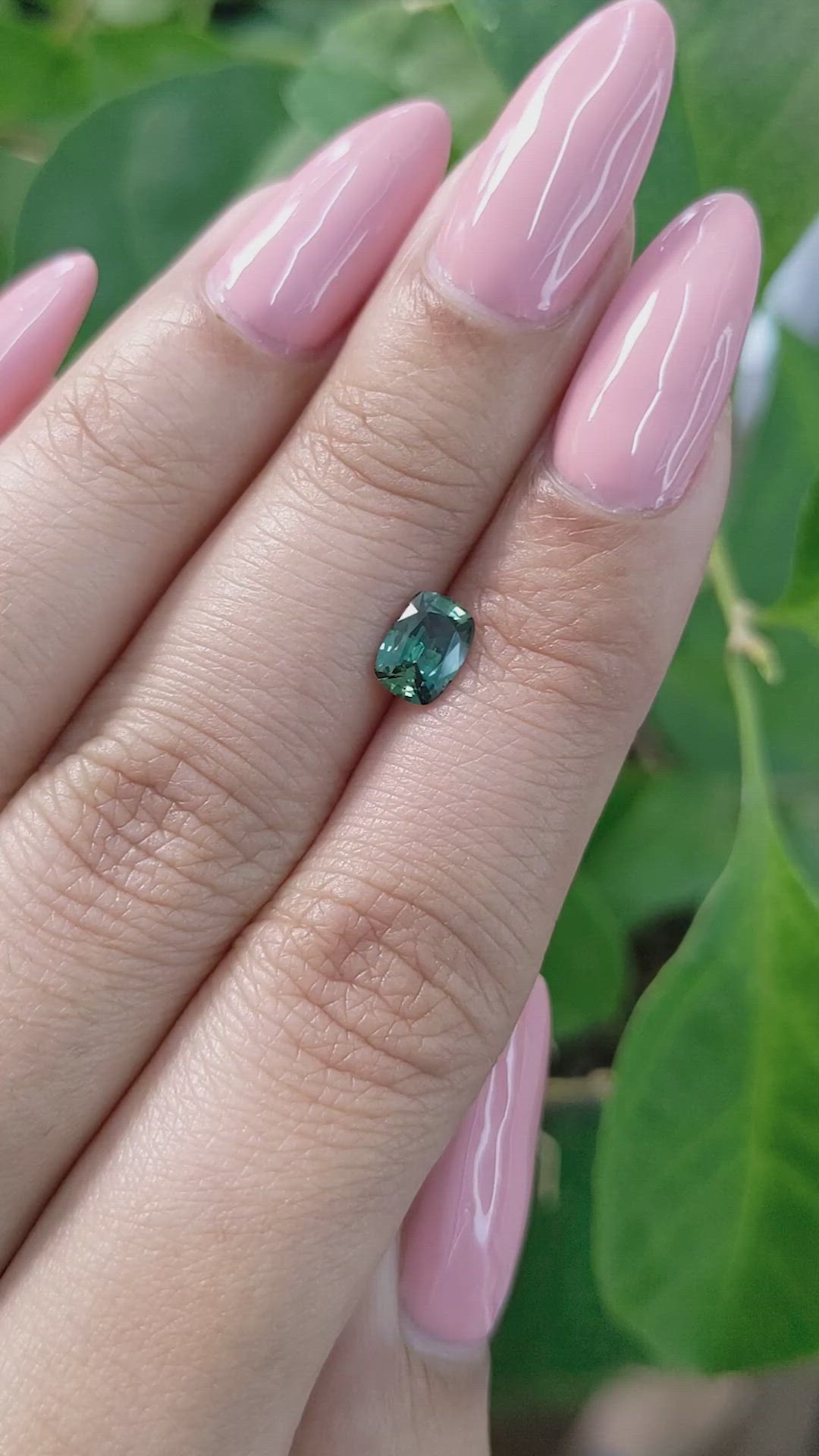 0.82 Ct. Green Sapphire from Madagascar Size Video
