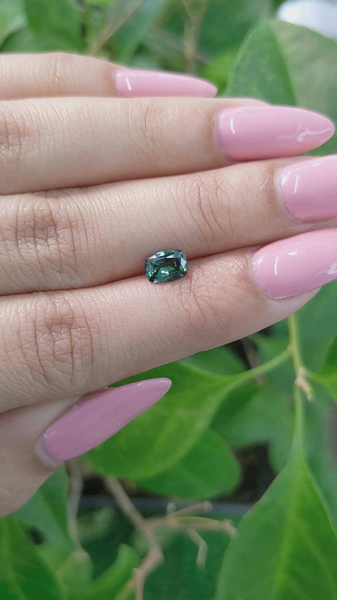 0.82 Ct. Green Sapphire from Madagascar Size Video
