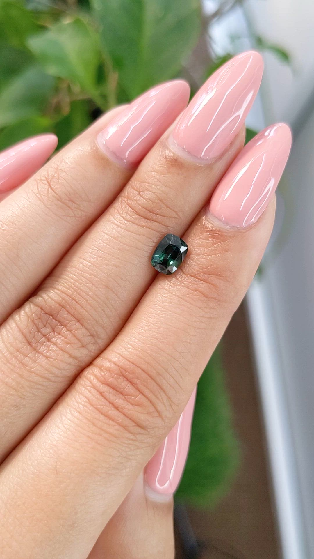 0.99 Ct. Green Sapphire from Madagascar Size Video