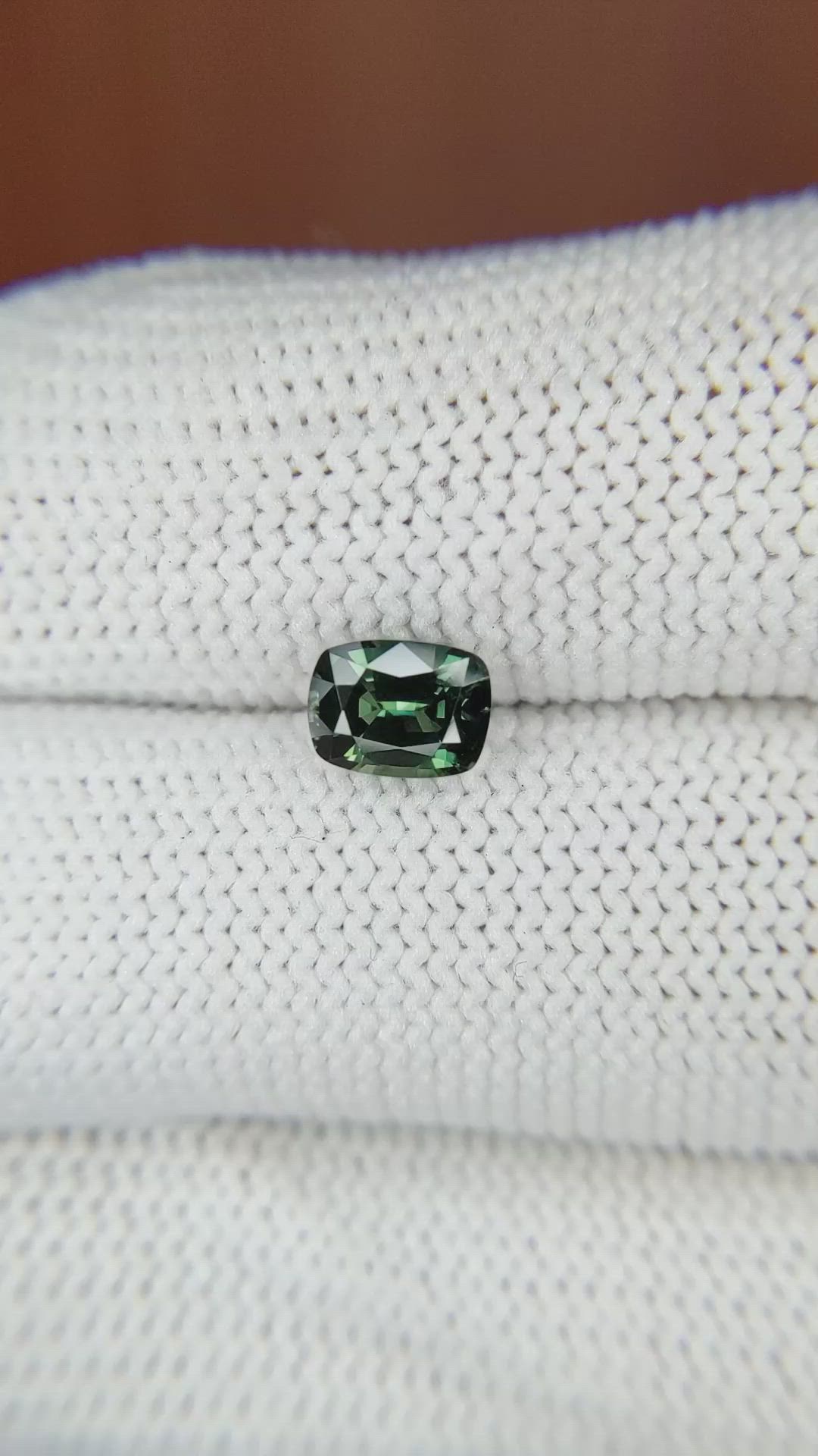 0.99 Ct. Green Sapphire from Madagascar Size Video