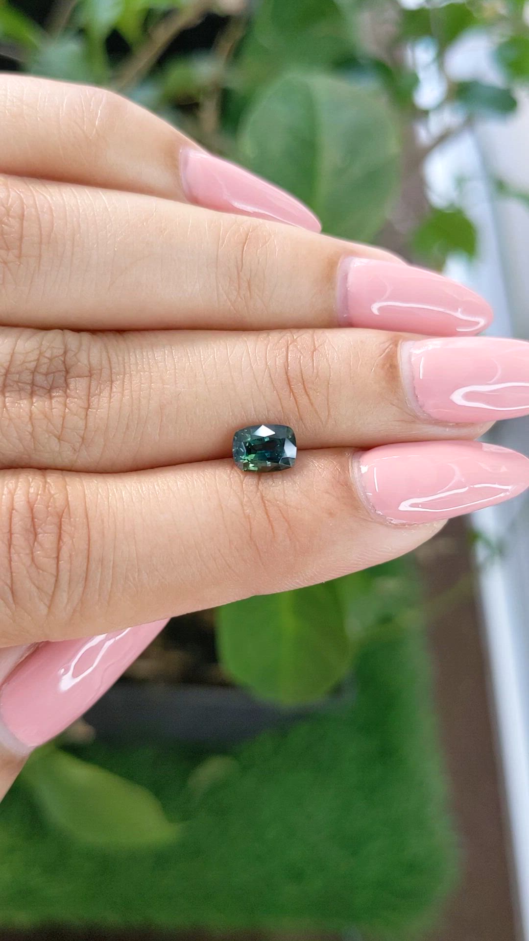 0.99 Ct. Green Sapphire from Madagascar Size Video